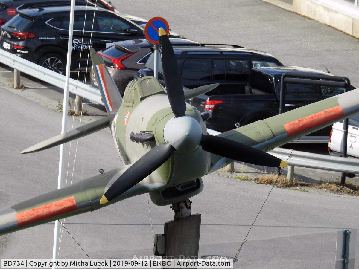 BD734, Hawker Hurricane Mk. IIB (replica) C/N 0000, At the National Norwegian Aviation Museum