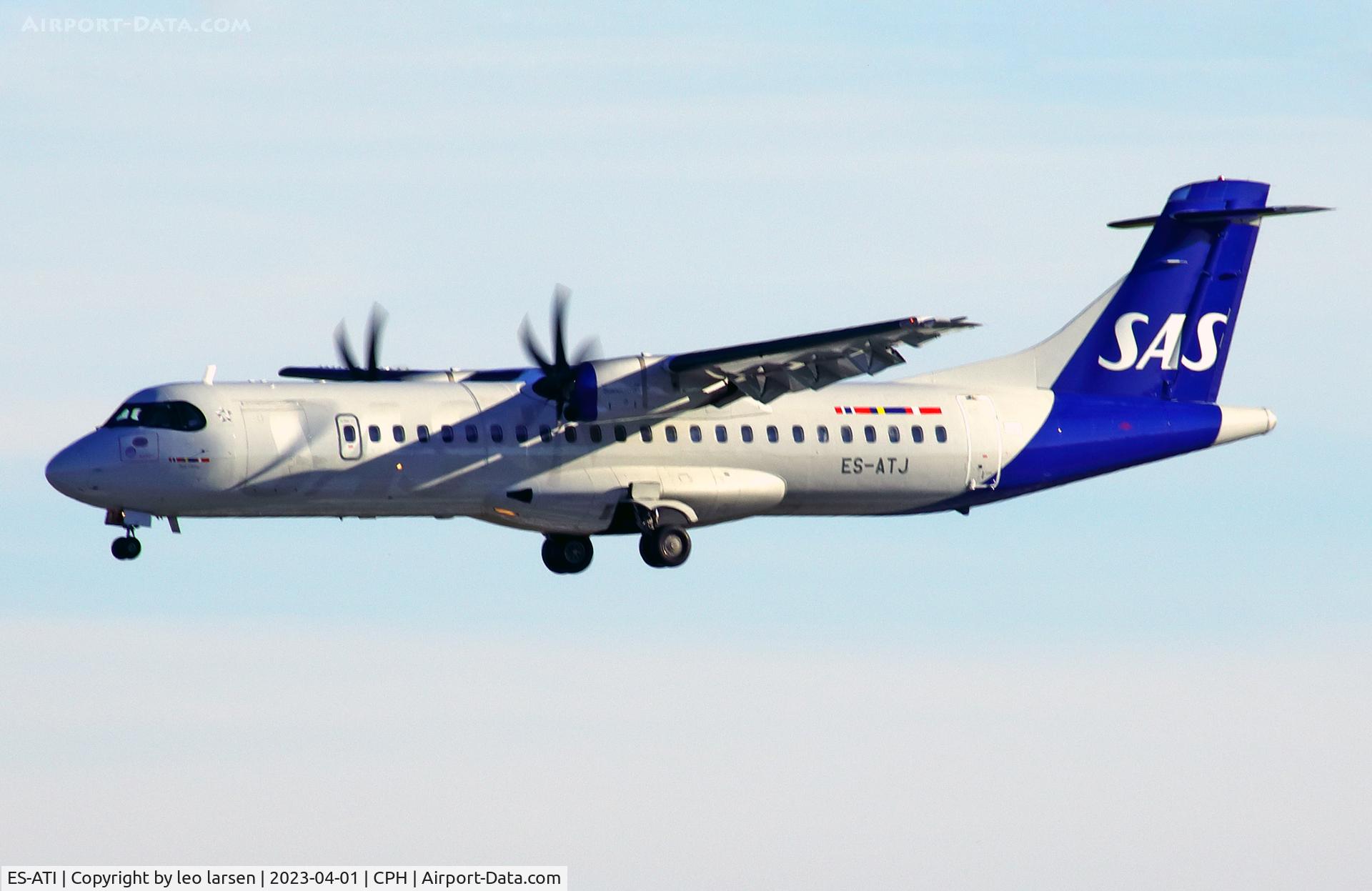 ES-ATI, 2013 ATR 72-600 (72-212A) C/N 1075, Copenhagen 1.4.2023