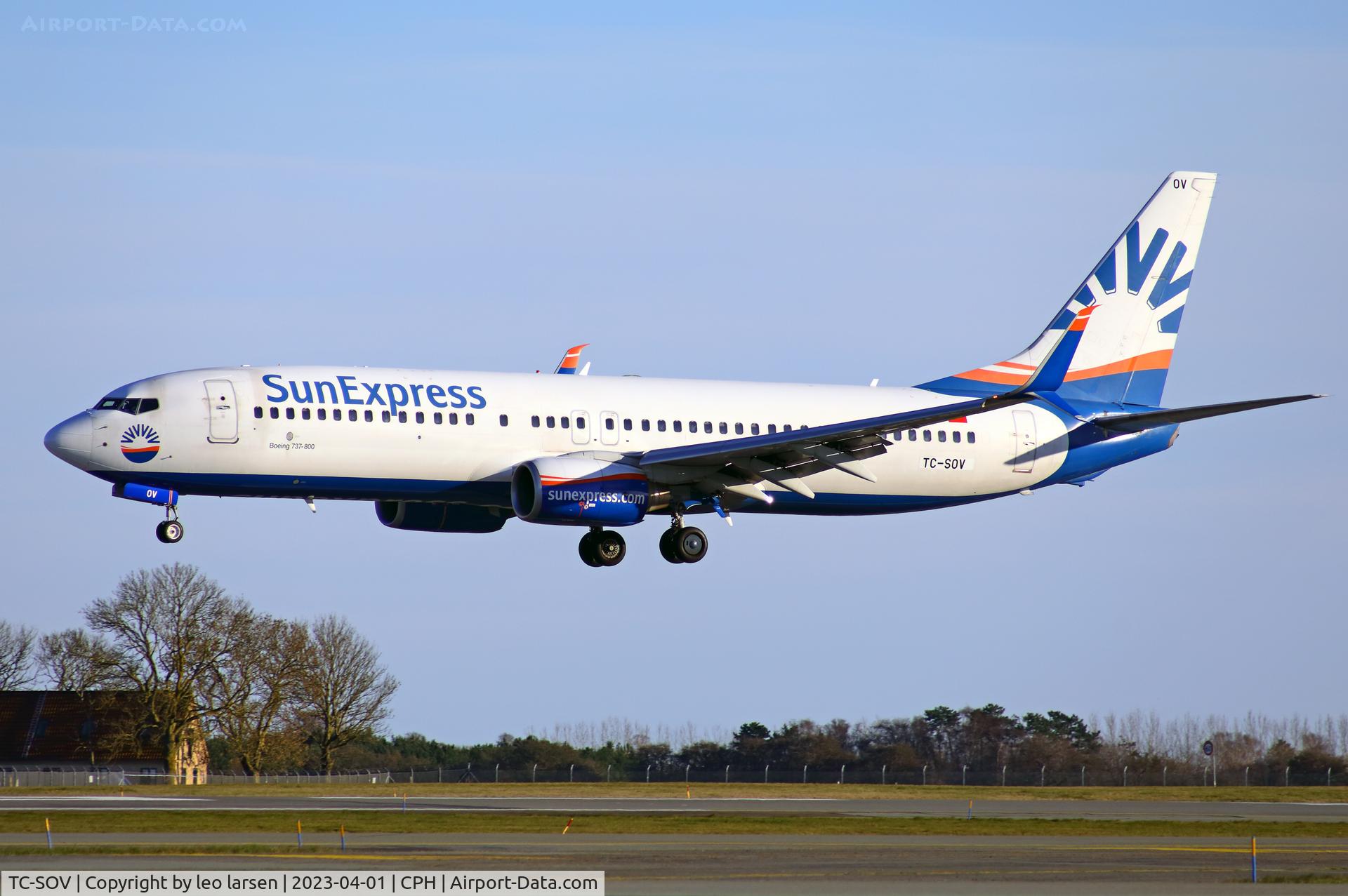 TC-SOV, 2010 Boeing 737-8HC C/N 40776, Copenhagen 1.4.2023