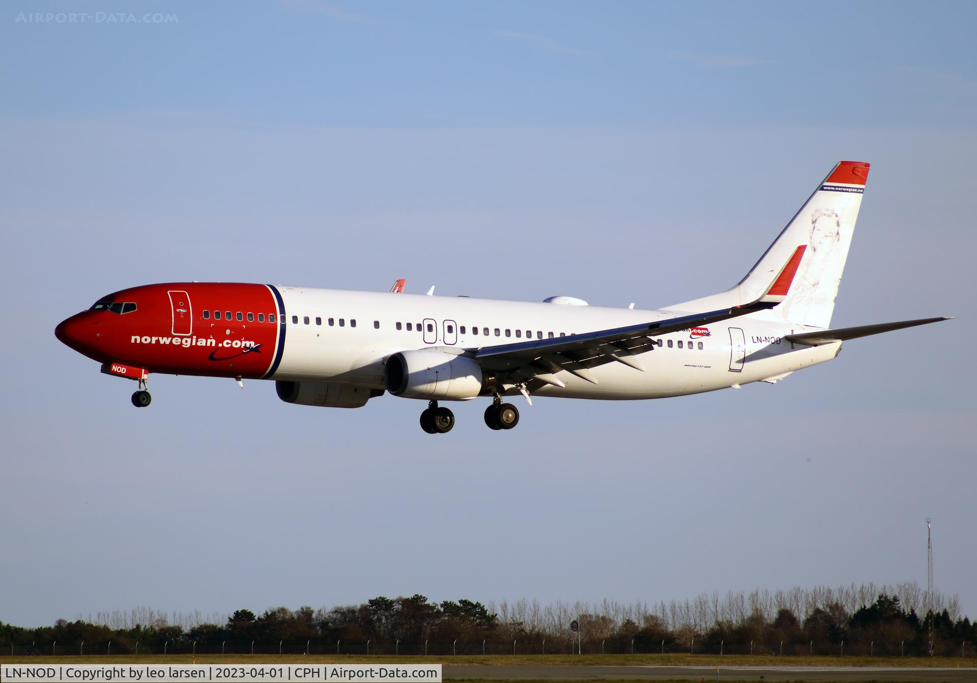 LN-NOD, 2008 Boeing 737-8Q8 C/N 35280, Copenhagen 1.4.2023