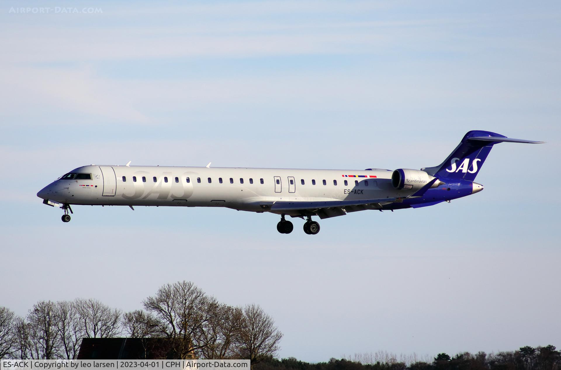 ES-ACK, 2009 Bombardier CRJ-900 (CL-600-2D24) C/N 15211, Copenhagen 1.4.2023