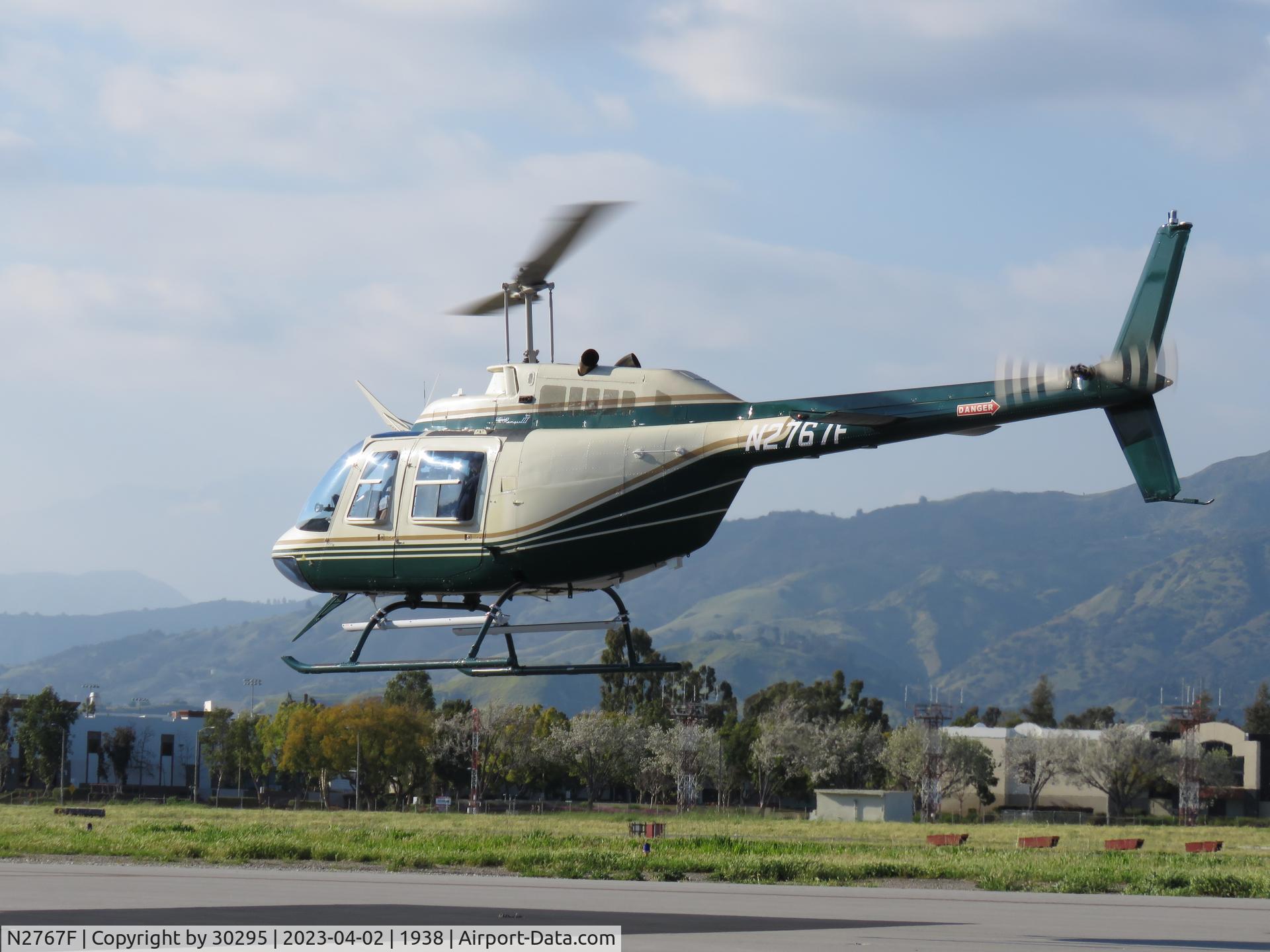 N2767F, 1979 Bell 206B JetRanger III C/N 2767, Waiting for tower okay to depart