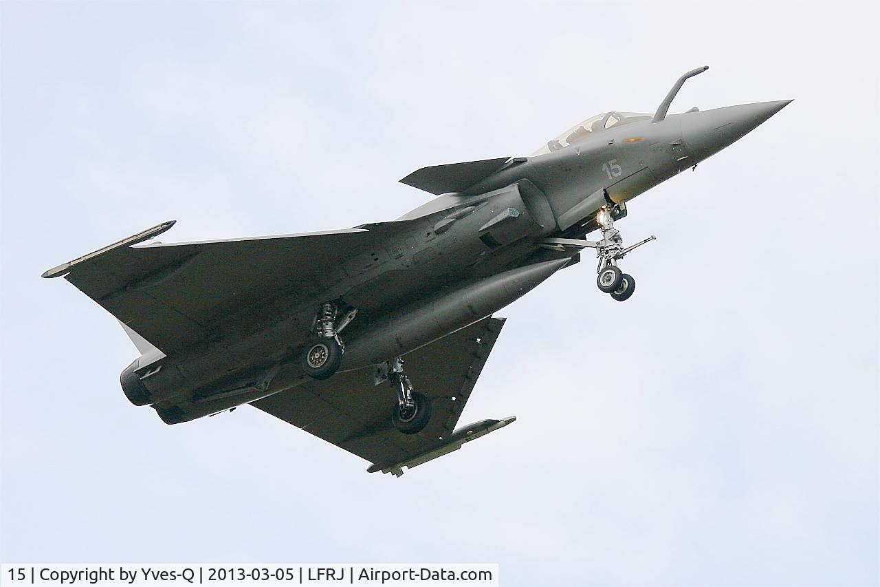 15, Dassault Rafale M C/N 15, Dassault Rafale M, On final rwy 08, Landivisiau naval air base  (LFRJ)