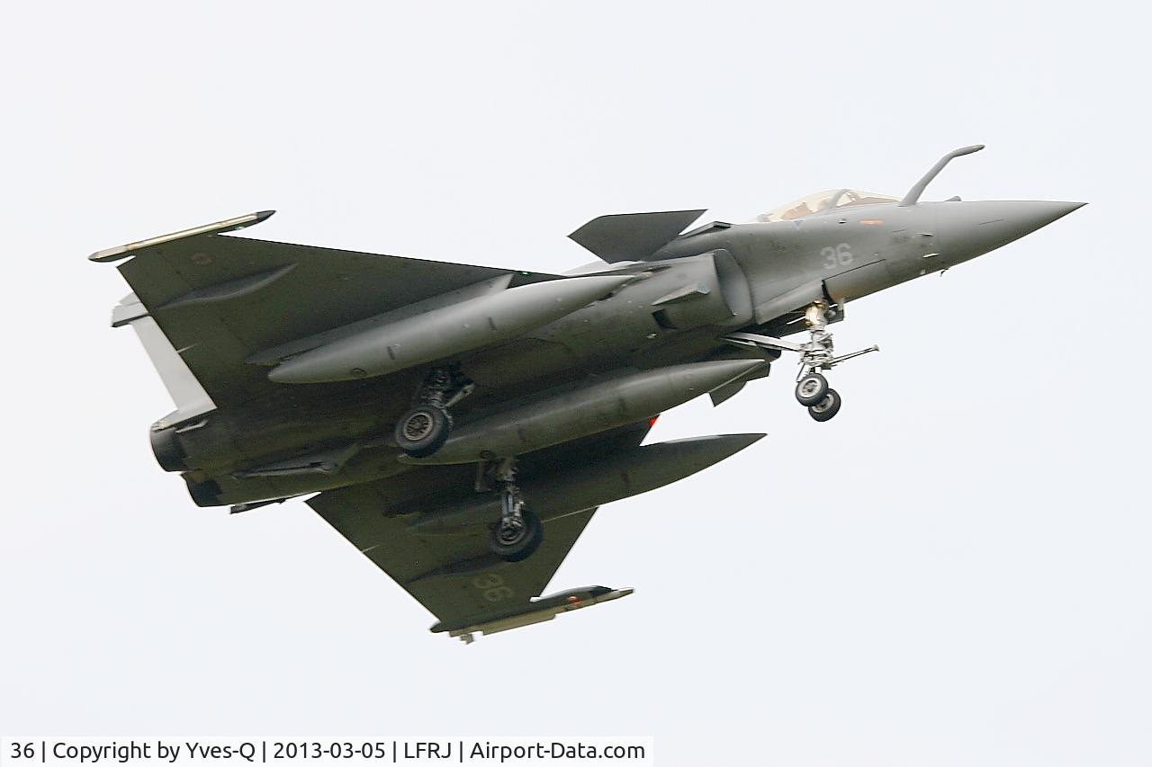 36, Dassault Rafale M C/N 36, Dassault Rafale M, On final rwy 08, Landivisiau naval air base  (LFRJ)