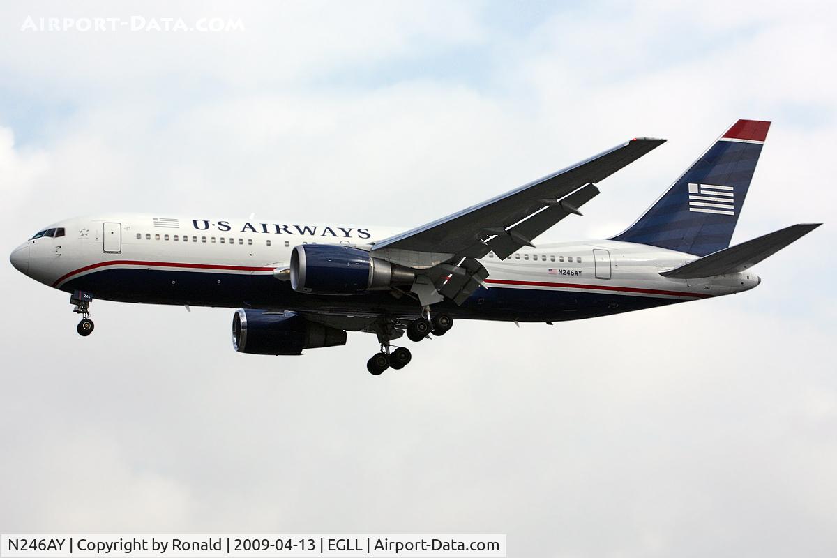N246AY, 1987 Boeing 767-201ER C/N 23898, at lhr