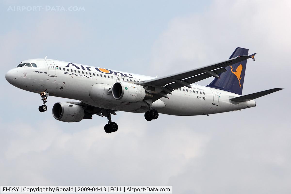 EI-DSY, 2008 Airbus A320-216 C/N 3666, at lhr