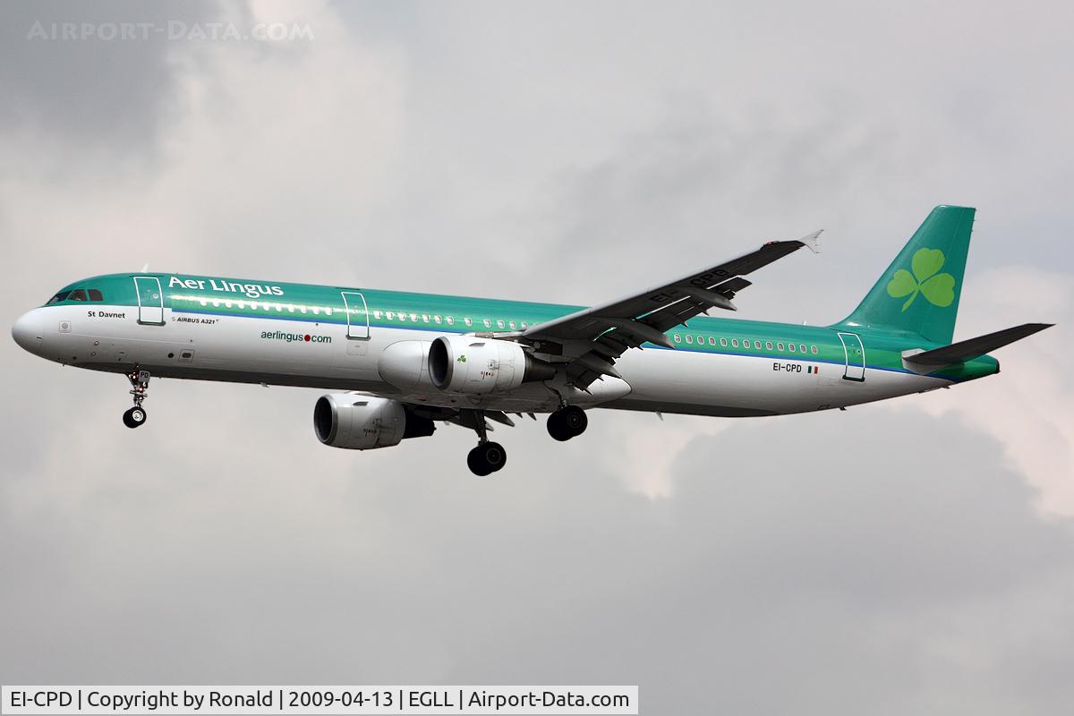 EI-CPD, 1998 Airbus A321-211 C/N 0841, at lhr
