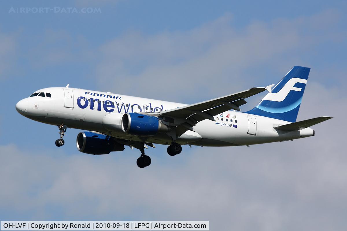 OH-LVF, 2002 Airbus A319-112 C/N 1808, at cdg