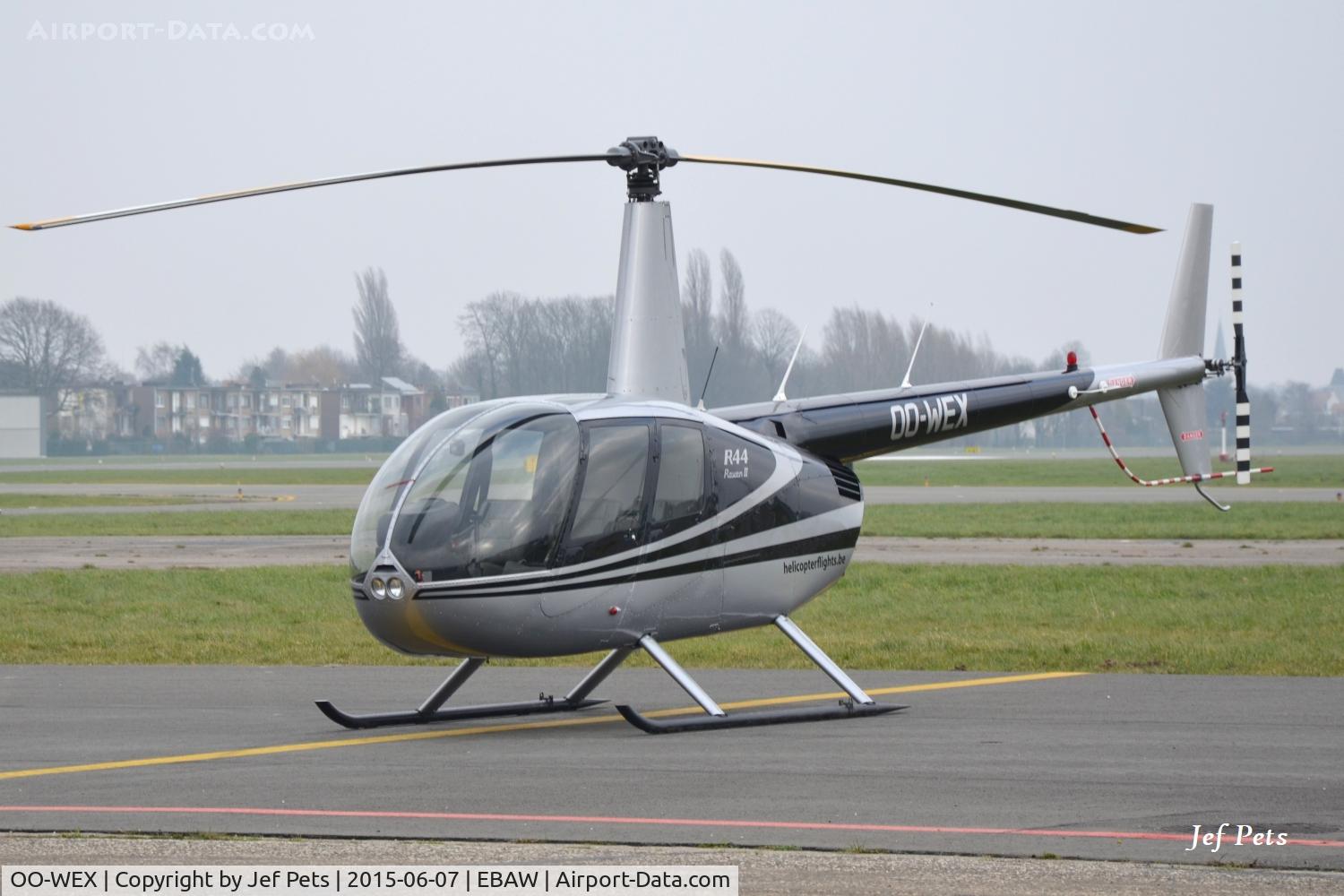 OO-WEX, 2006 Robinson R44 Raven II C/N 11526, At Antwerp Airport.