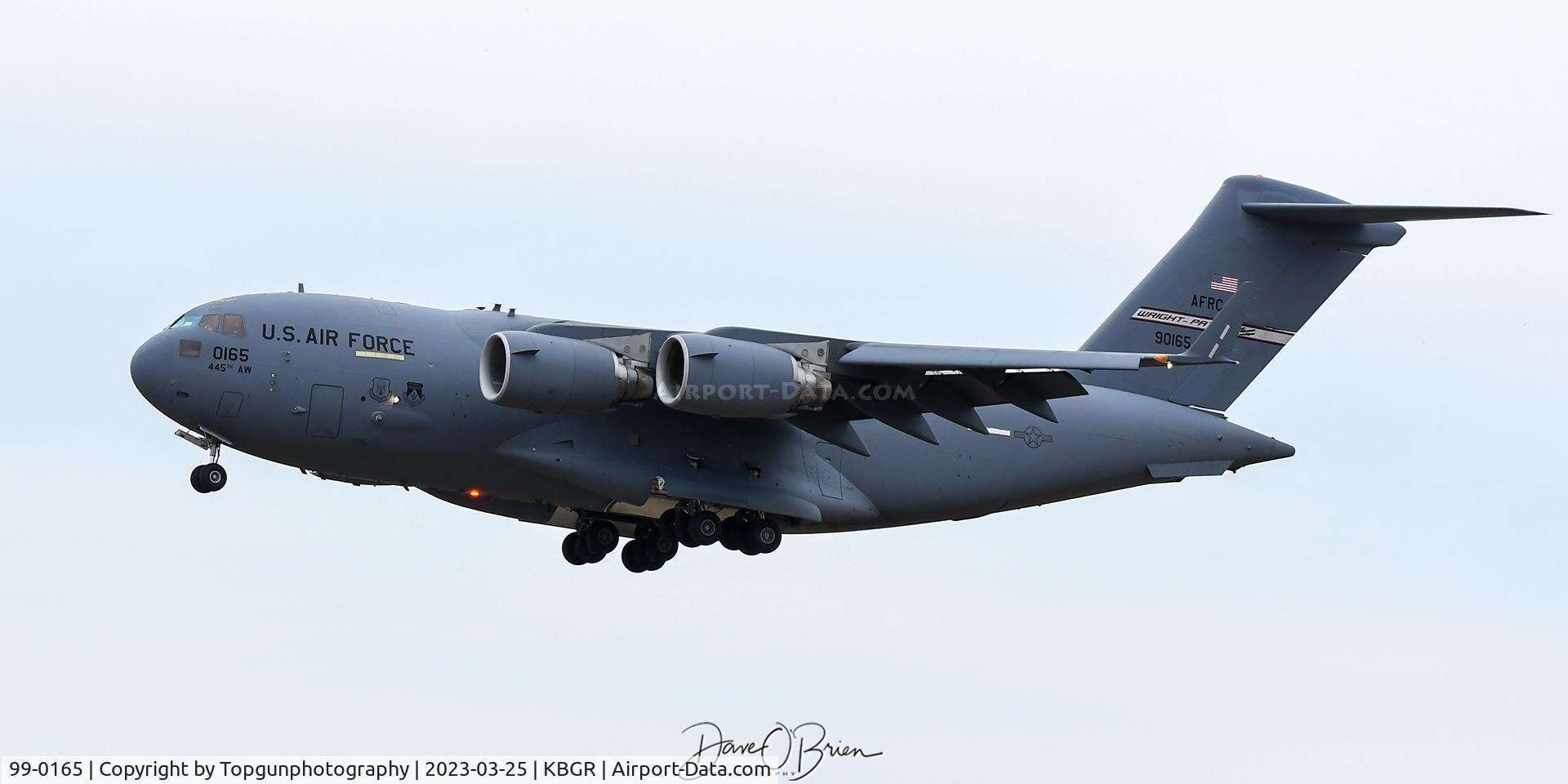 99-0165, 1999 Boeing C-17A Globemaster III C/N 50069/P-65, RHINO90 Back at BGR