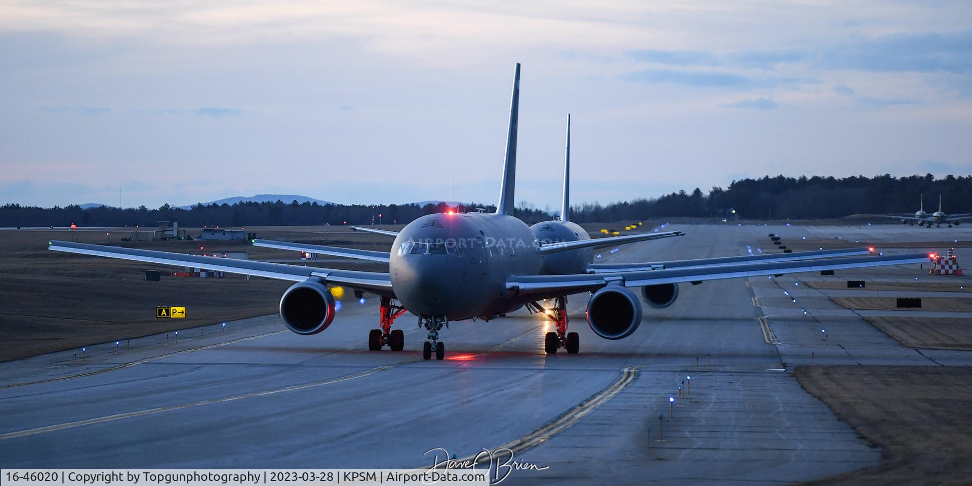 16-46020, 2016 Boeing KC-46A Pegasus (767-2LKC) C/N 34137, PACK85 & 84 heading out for an evening sortie
157th ARW