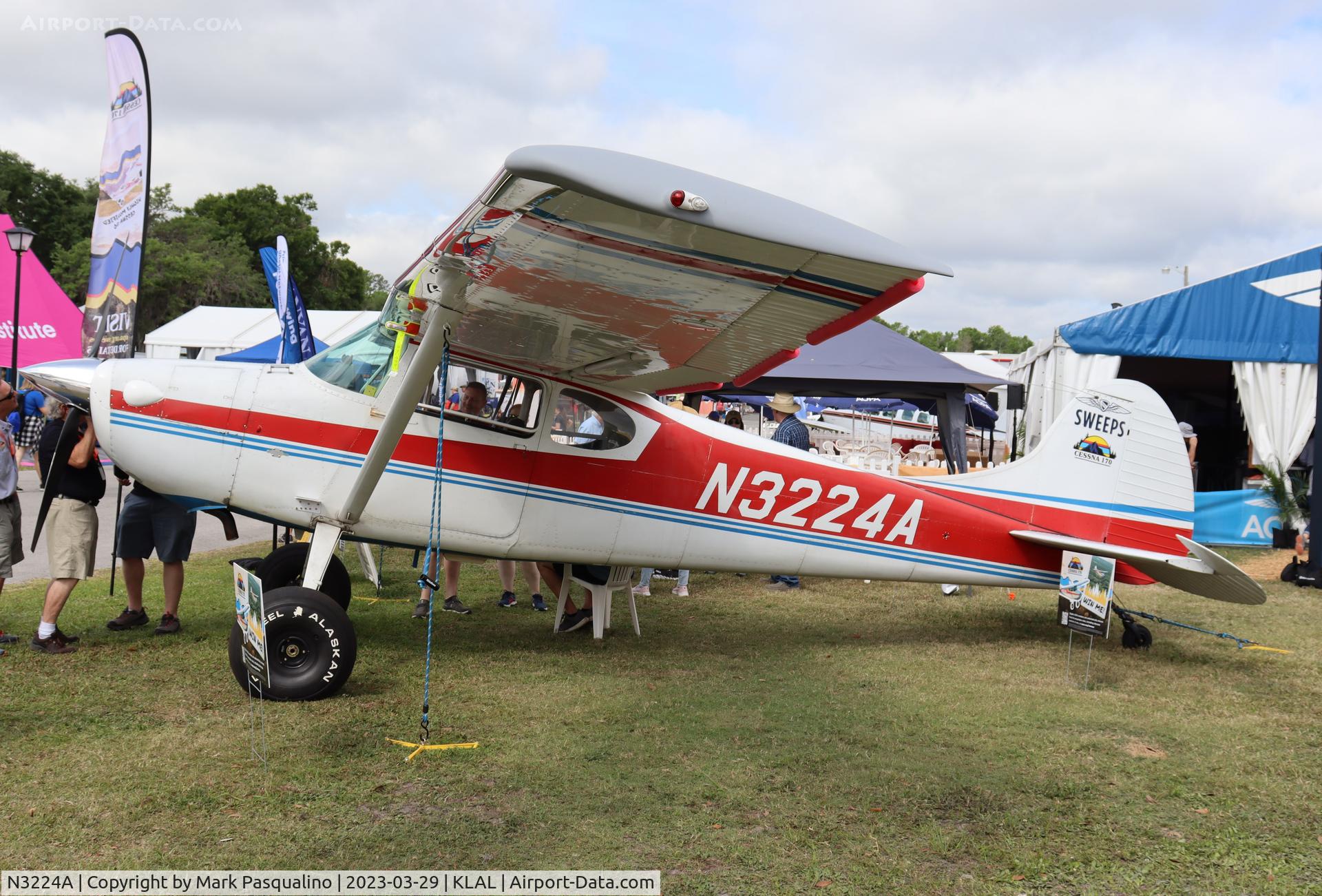N3224A, 1953 Cessna 170B C/N 25868, Cessna 170B