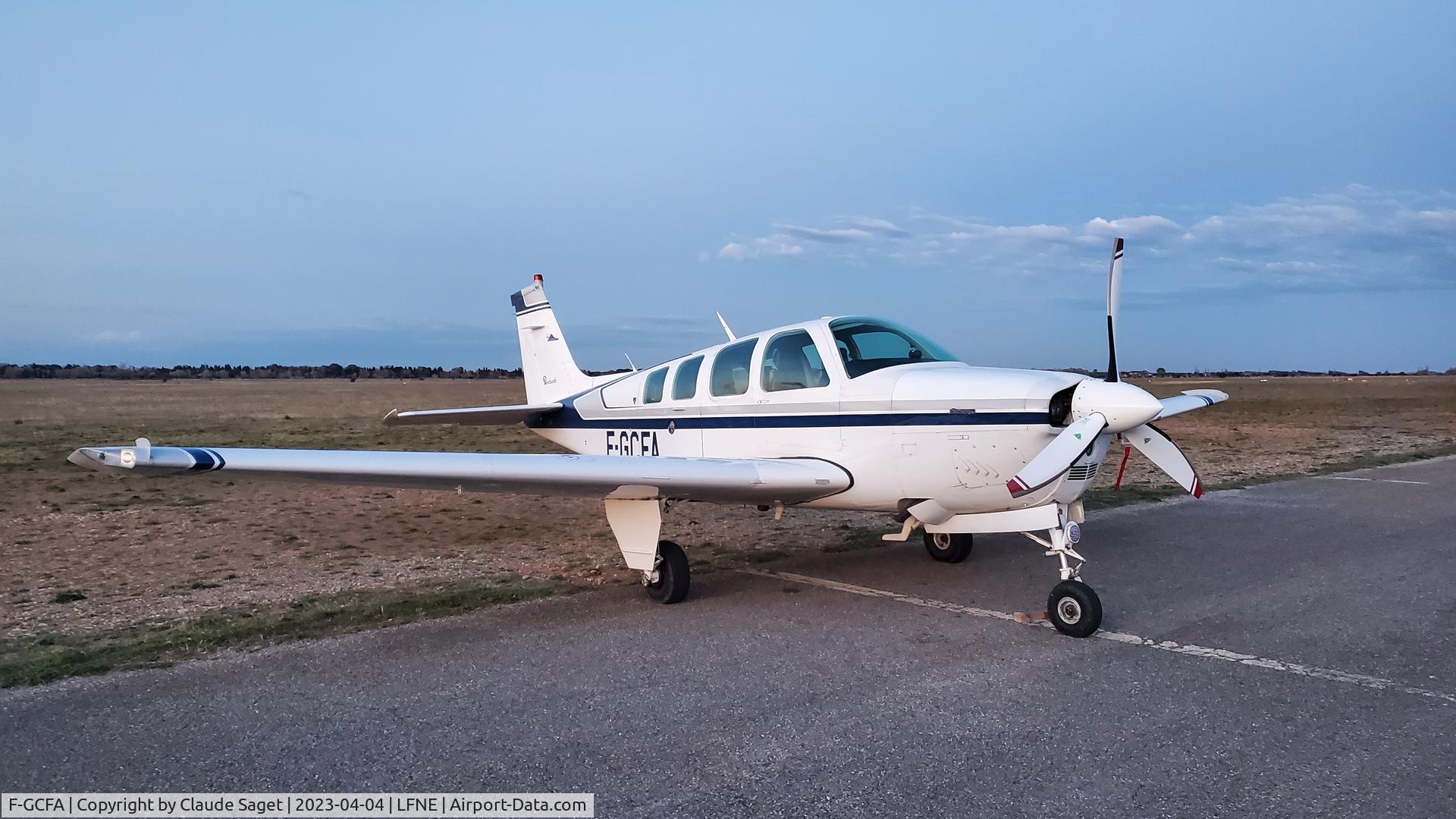 F-GCFA, 1979 Beech A36 Bonanza 36 C/N E-1602, Hoffmann prop