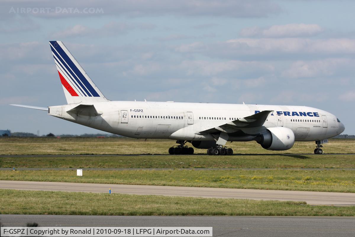 F-GSPZ, 2002 Boeing 777-228/ER C/N 32310, at cdg