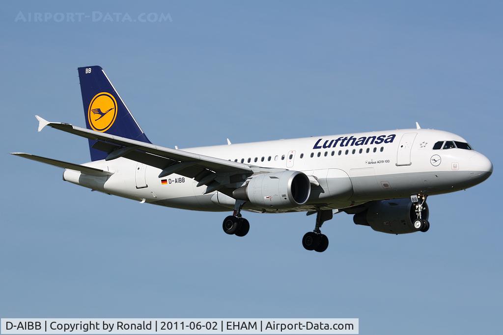 D-AIBB, 2010 Airbus A319-112 C/N 4182, at spl