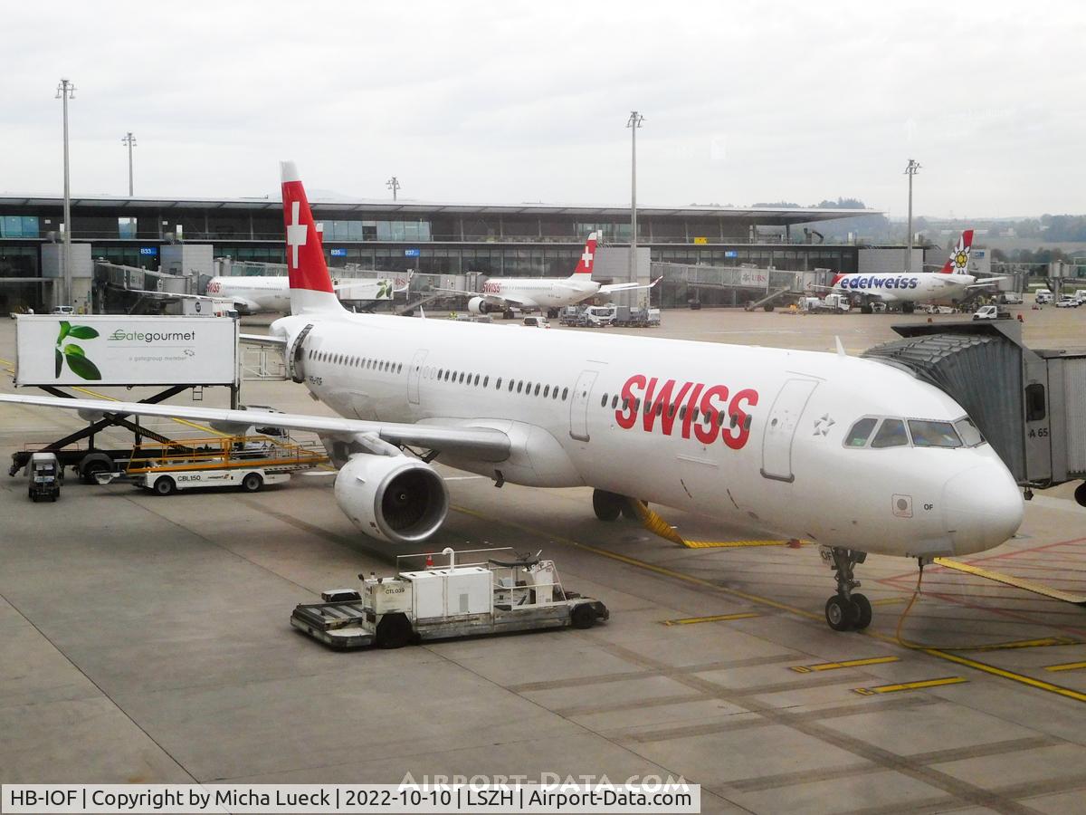 HB-IOF, 1995 Airbus A321-111 C/N 541, At Zurich