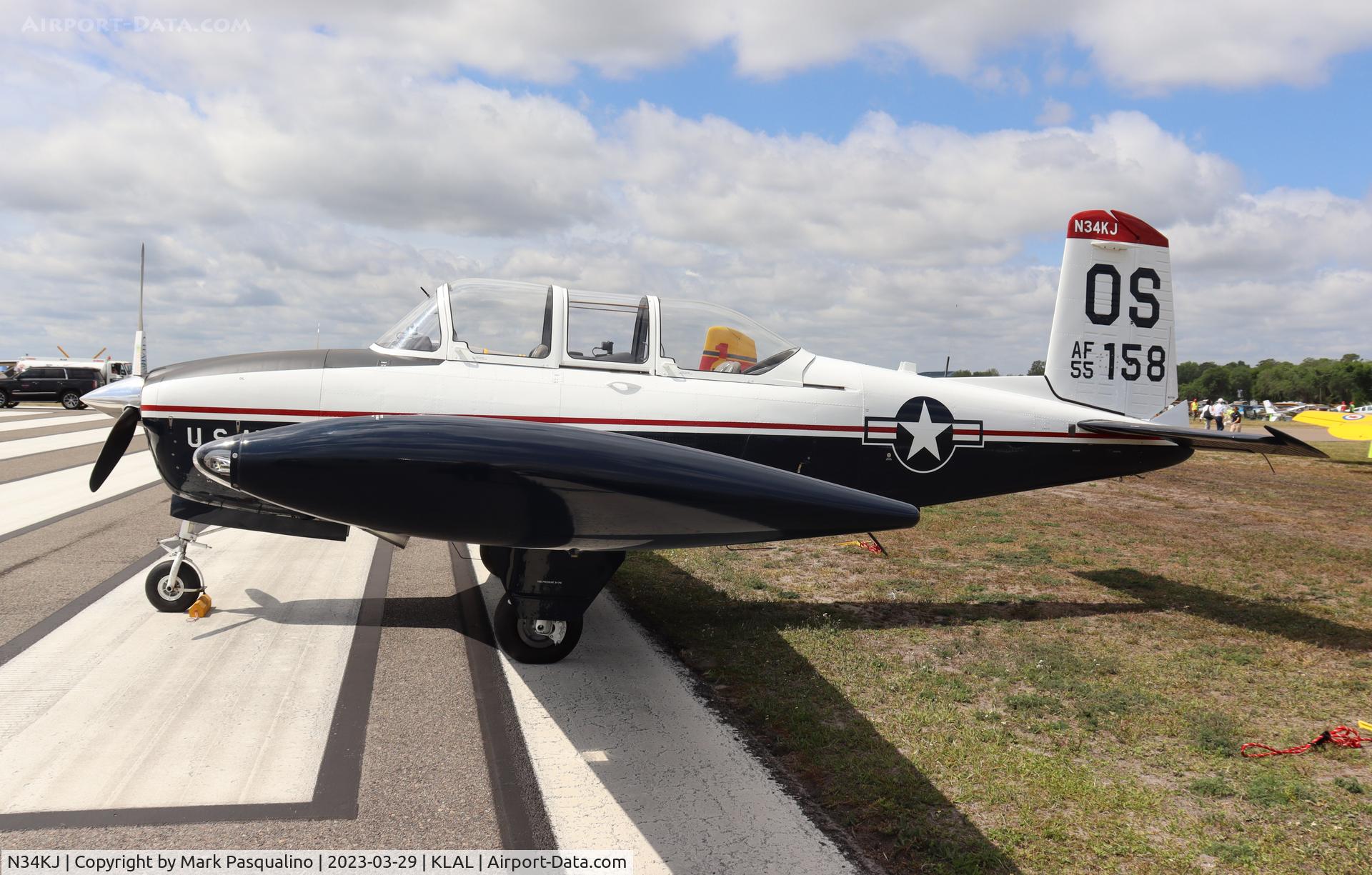 N34KJ, 1961 Beech A45 Mentor C/N G-715, Beech T-34A