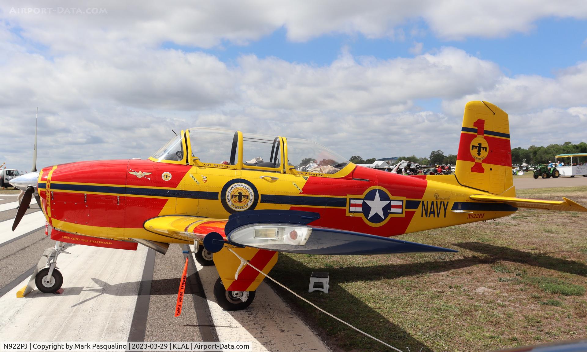 N922PJ, 1955 Beech A45 C/N 34-57, Beech T-34A