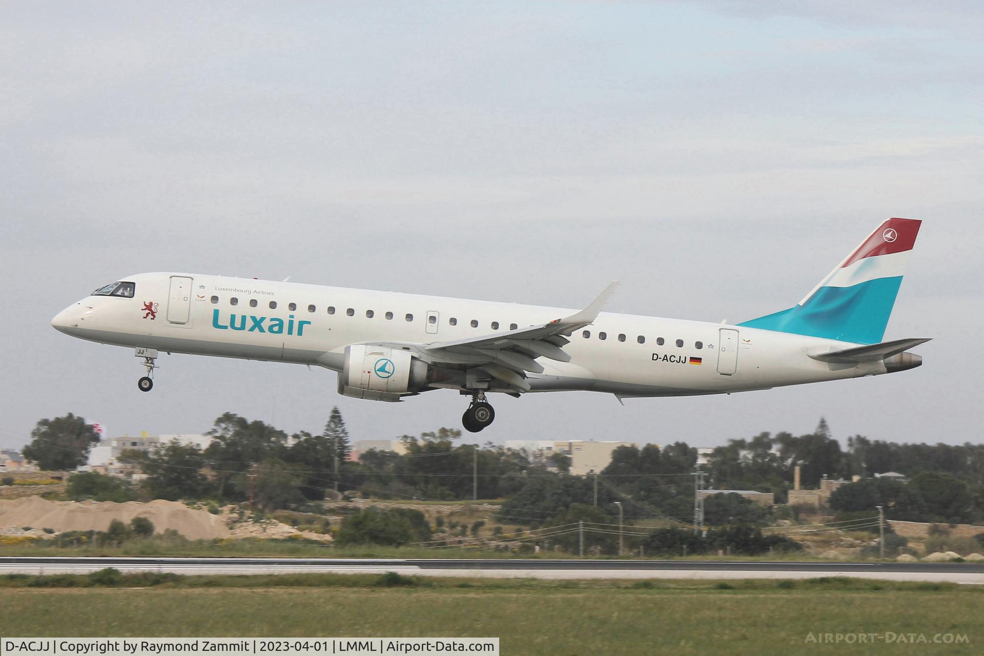 D-ACJJ, 2007 Embraer 190LR (ERJ-190-100LR) C/N 19000114, Embraer 190LR D-ACJJ Luxair