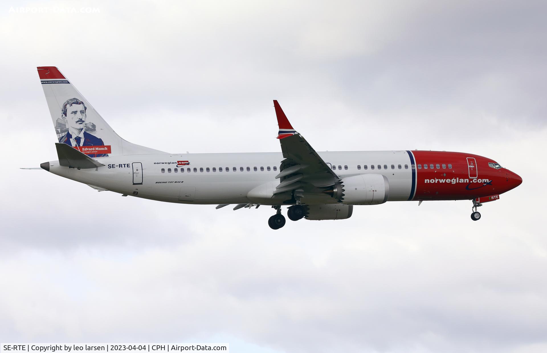 SE-RTE, 2023 Boeing 737-8 MAX C/N 43361, Copenhagen 4.4.2023