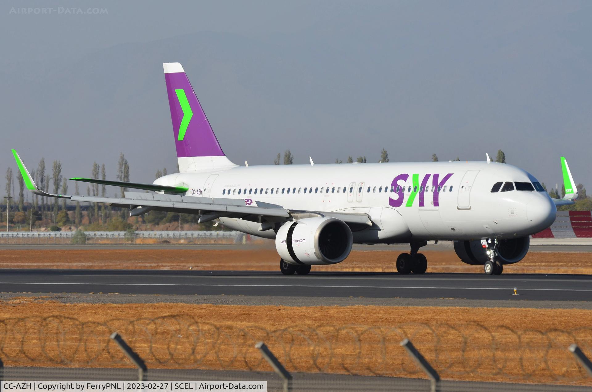 CC-AZH, 2018 Airbus A320-251N C/N 8691, Landing of Sky A320N