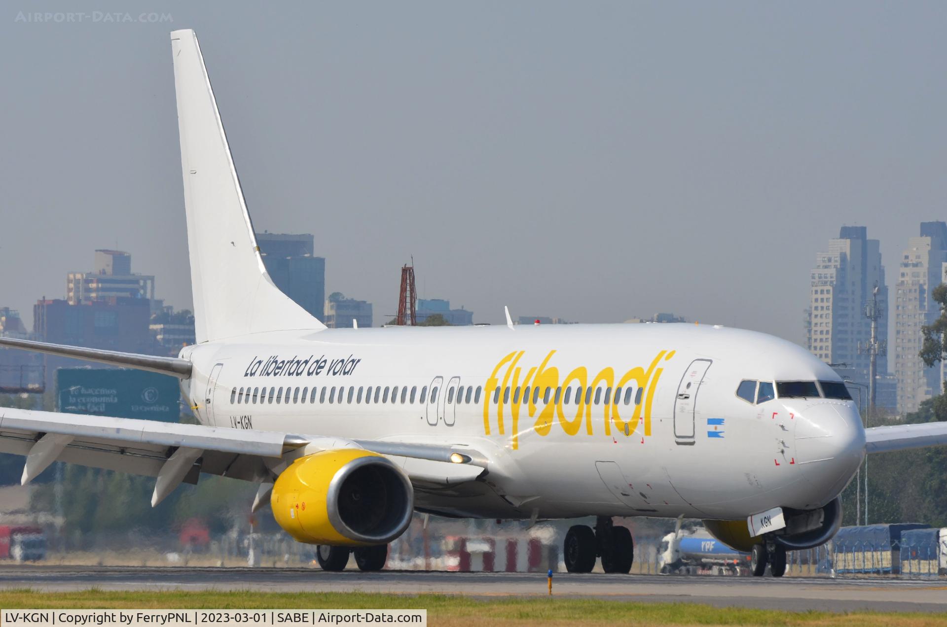 LV-KGN, 2010 Boeing 737-8HX C/N 36848, Former Tway B738 entered service last december with Bondi