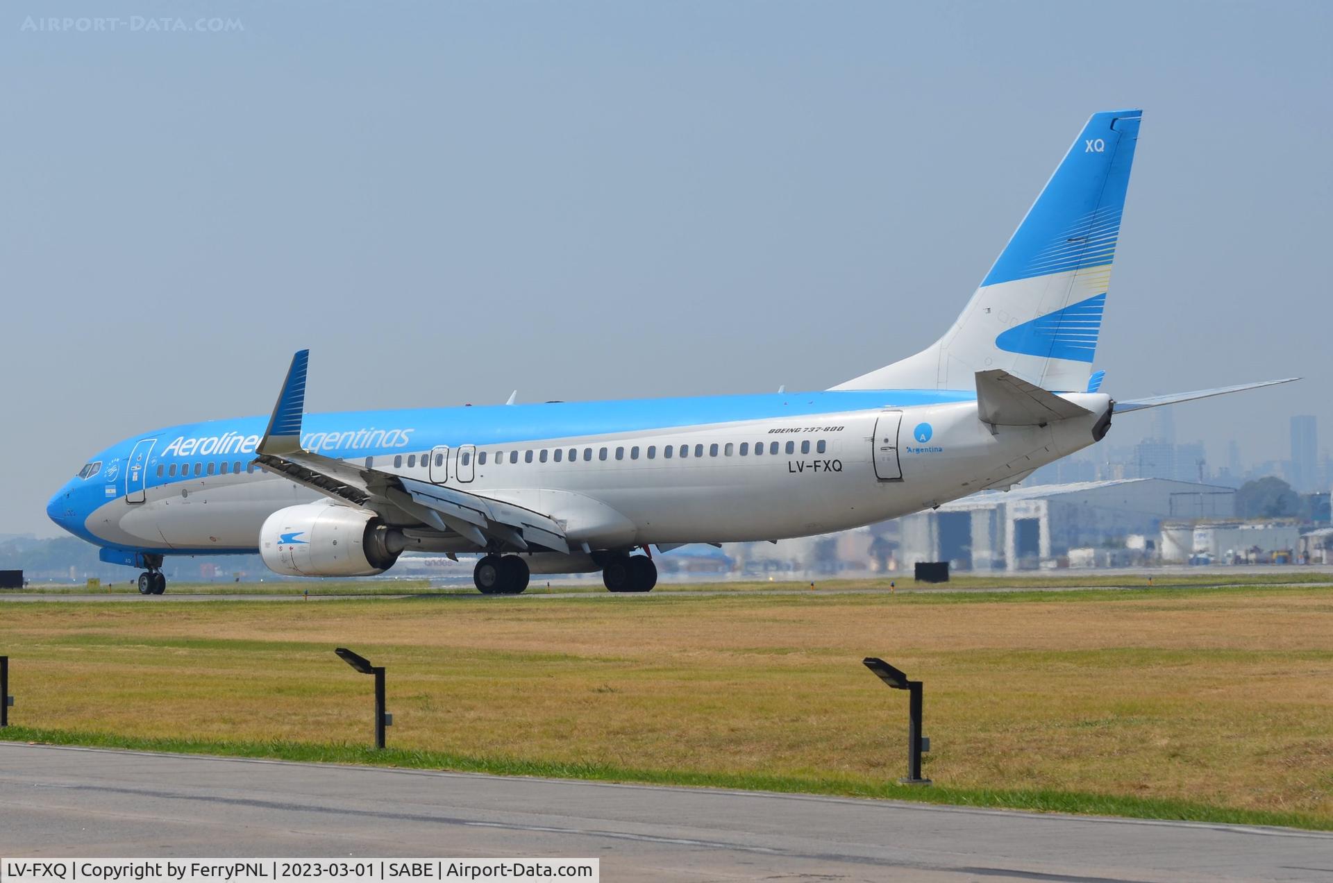 LV-FXQ, 2015 Boeing 737-8MB C/N 43881, Arrival of AR B738
