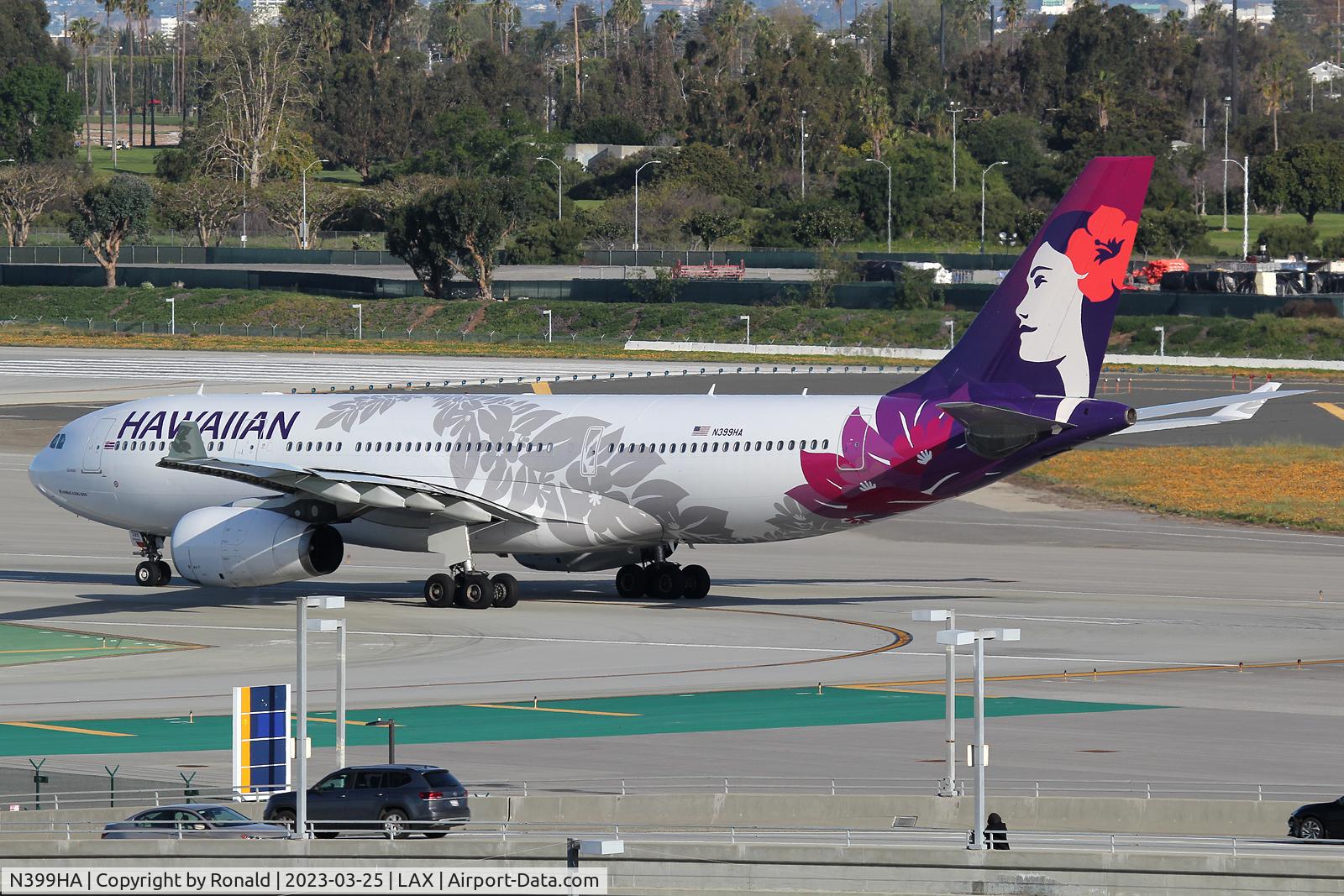 N399HA, 2013 Airbus A330-243 C/N 1496, at lax