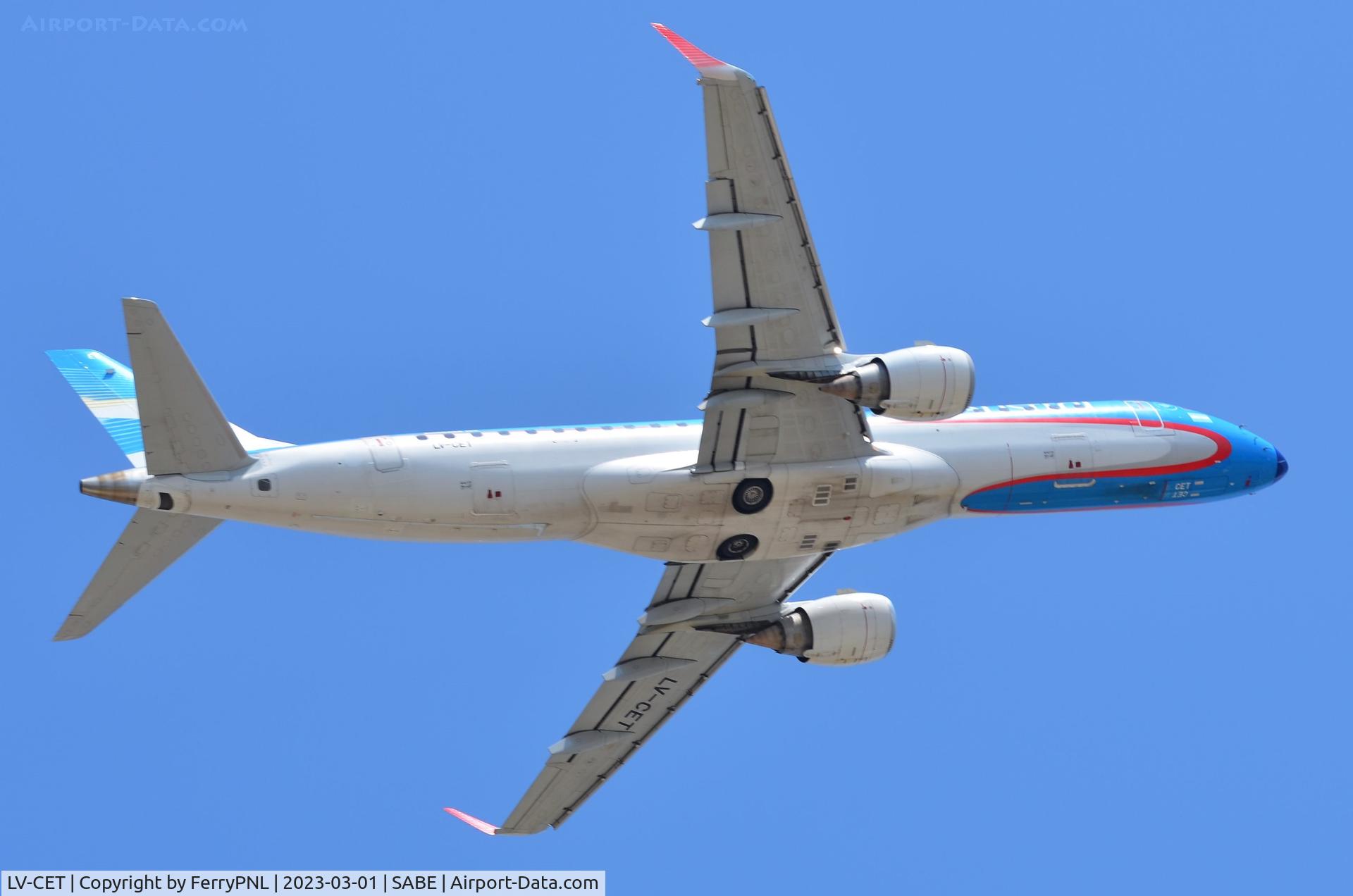LV-CET, 2010 Embraer 190AR (ERJ-190-100IGW) C/N 19000383, Austral ERJ190 taking-off