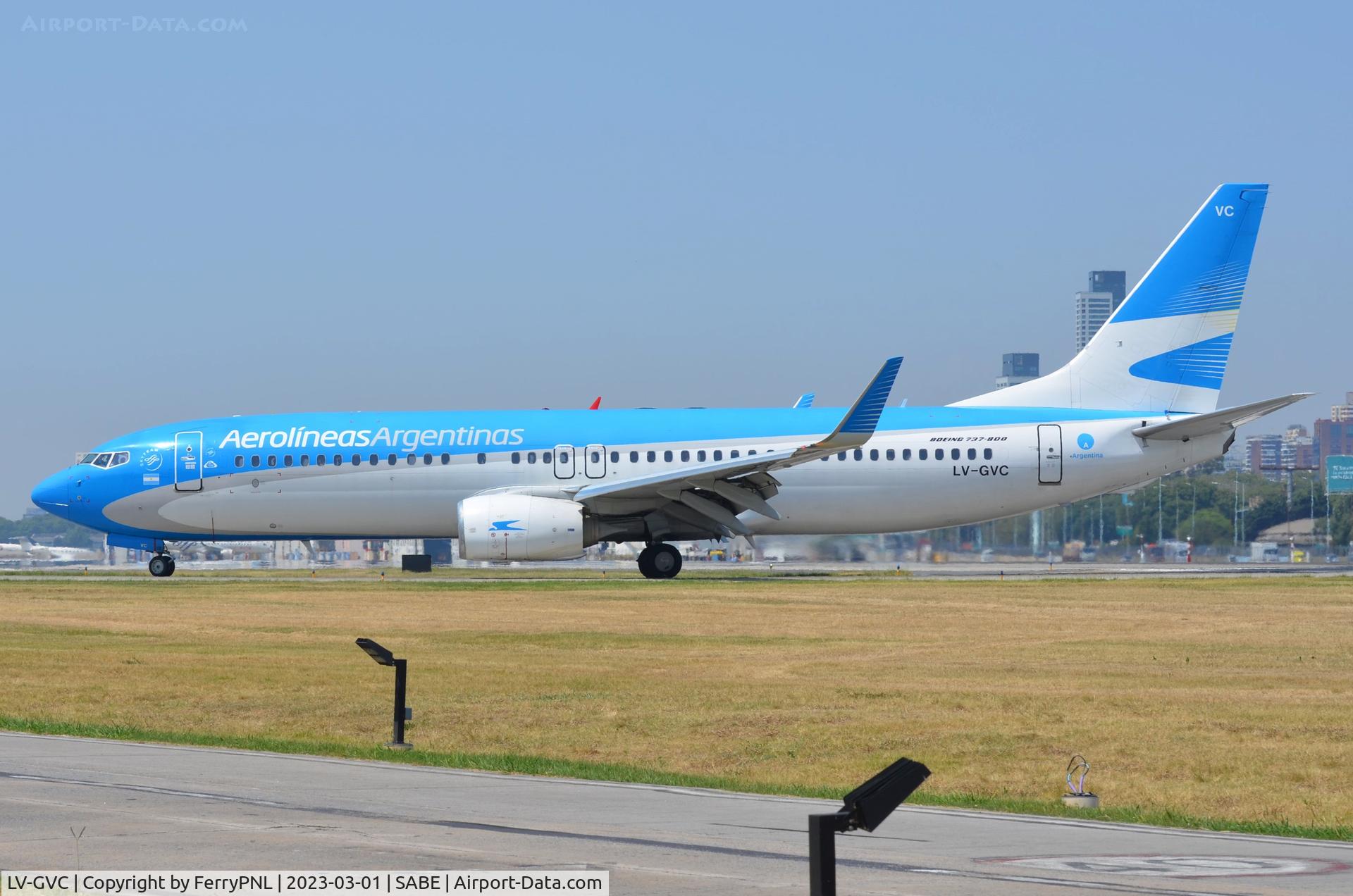 LV-GVC, 2017 Boeing 737-887 C/N 60501, Arrival of a B738 of Aerolineas Argentinas