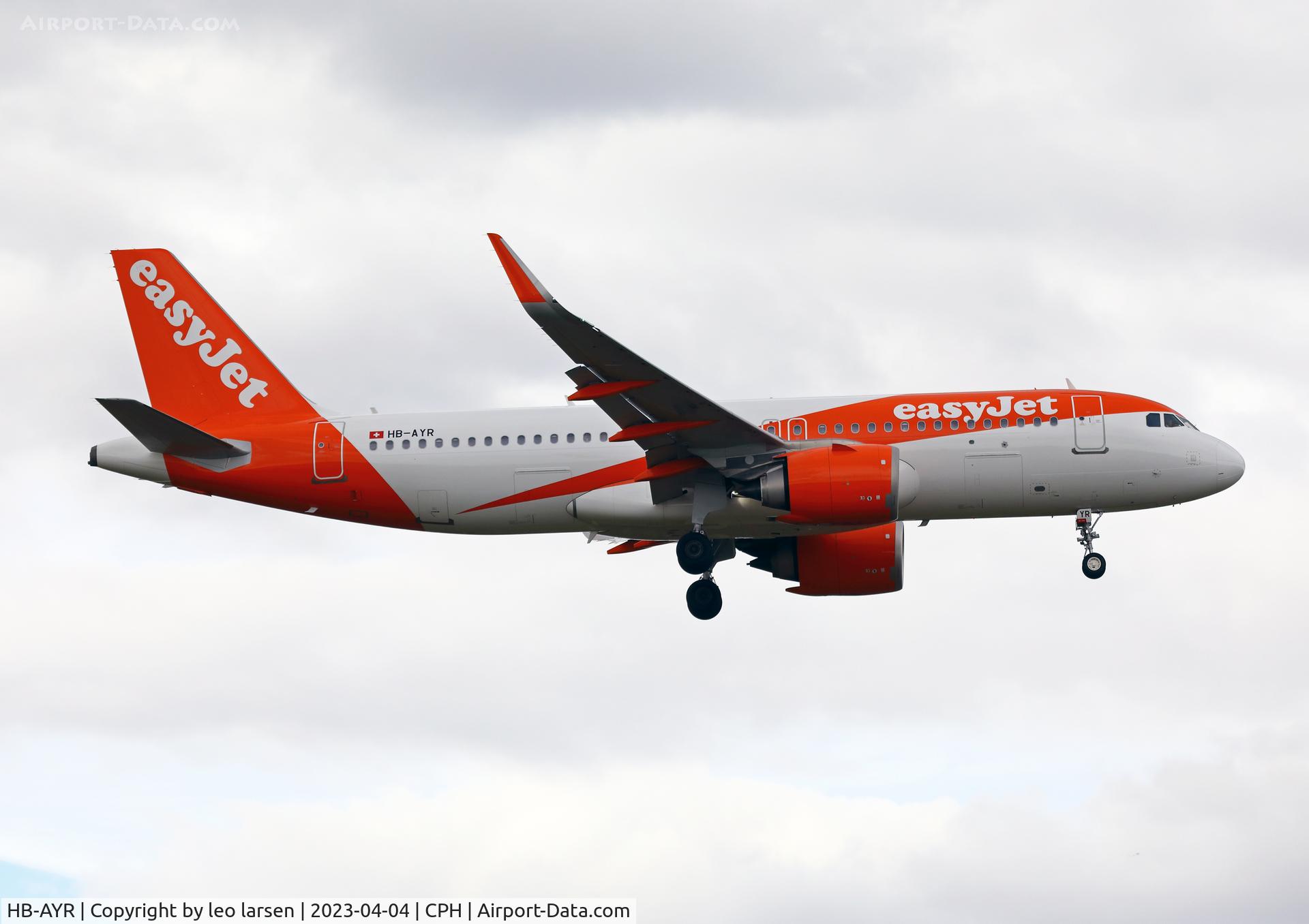 HB-AYR, 2022 Airbus A320-251 Neo C/N 10849, Copenhagen 4.4.2023.ex G-UZLN
