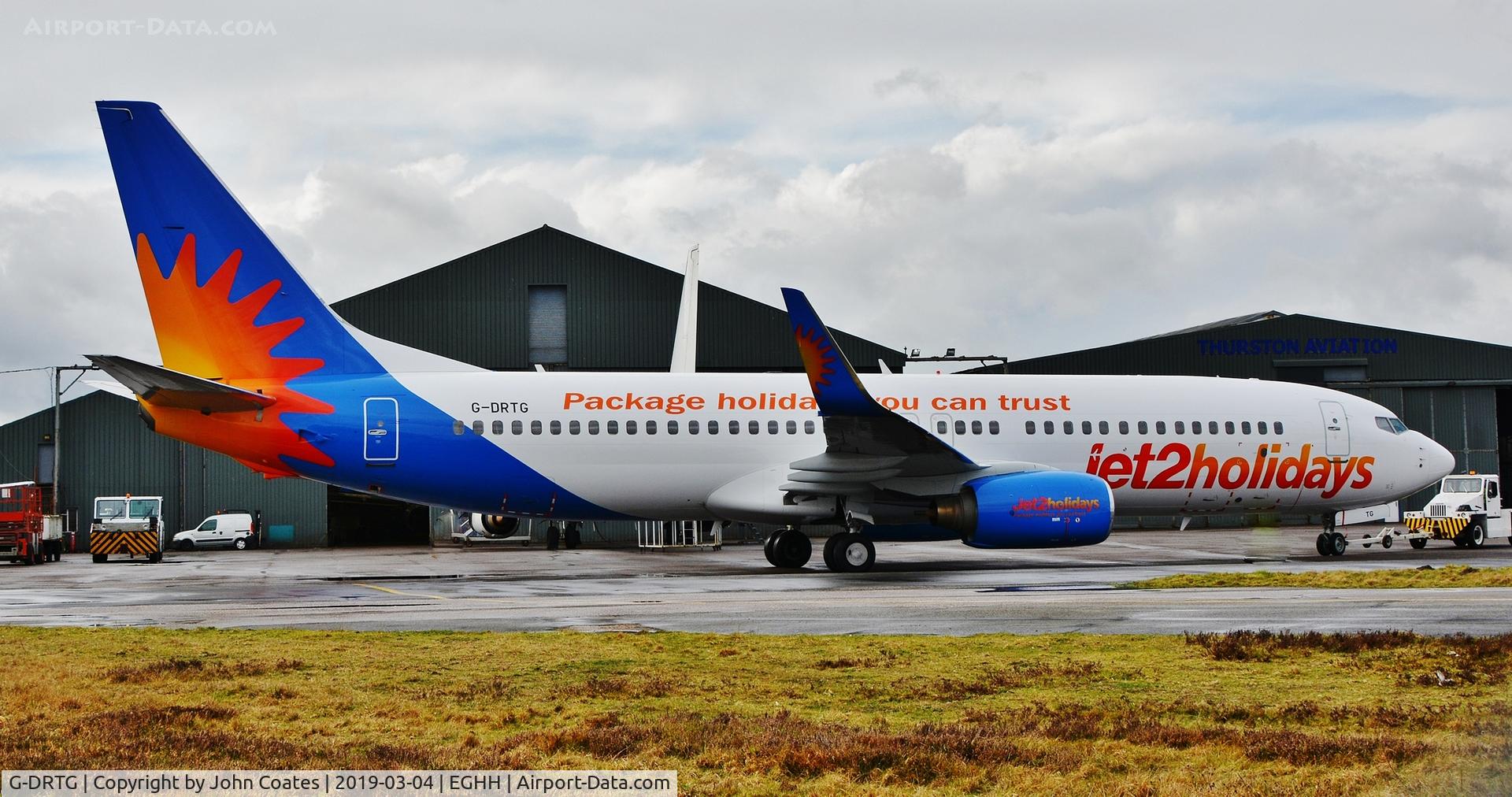 G-DRTG, 2006 Boeing 737-8BK C/N 33020, Outside the paintshop after paint
