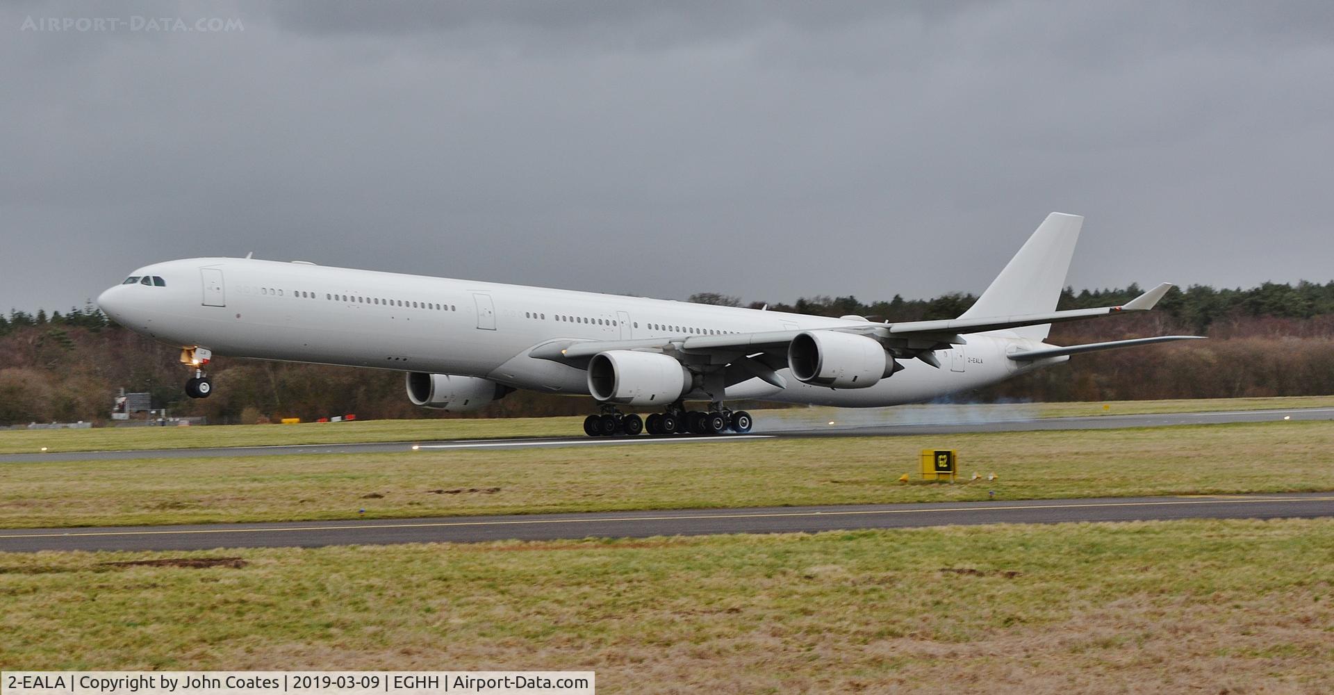 2-EALA, 2009 Airbus A340-642X C/N 1040, Touchdown on 26