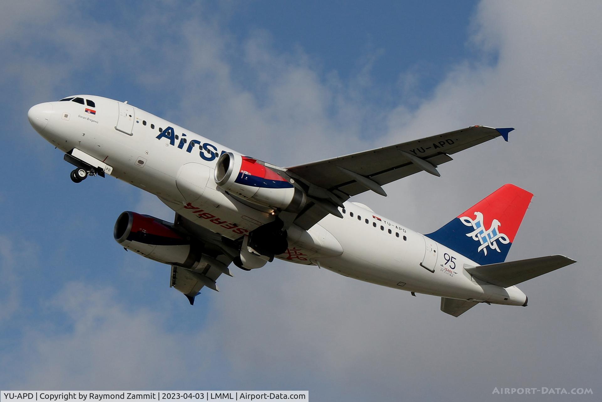 YU-APD, 2004 Airbus A319-132 C/N 2335, A319 YU-APD Air Serbia