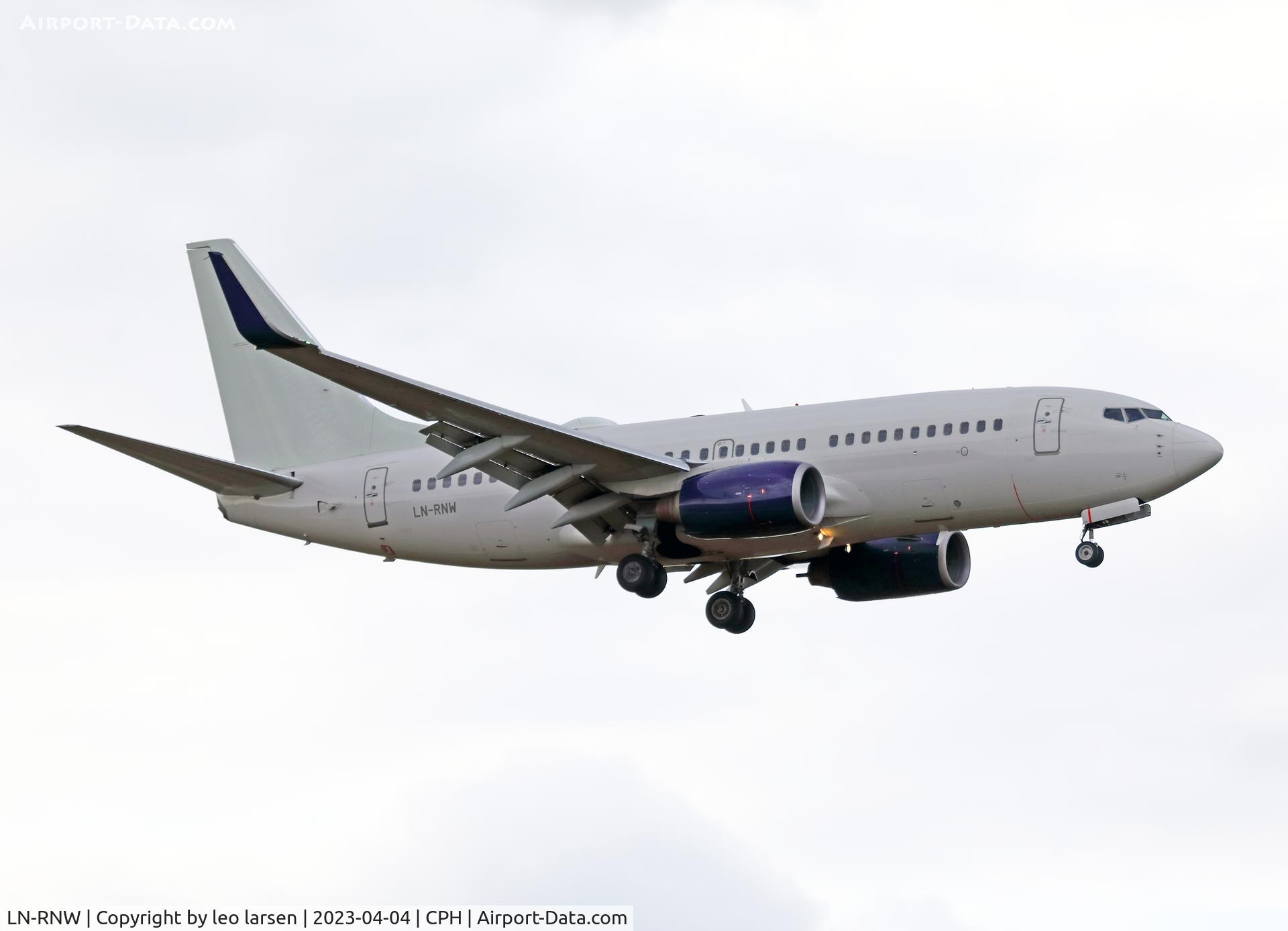 LN-RNW, 2010 Boeing 737-783 C/N 34549, Copenhagen 4.4.2023 in non standard color scheme.To be sold ?