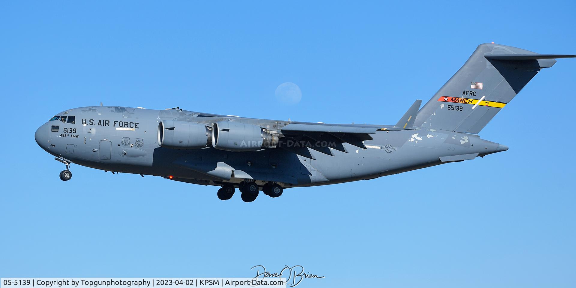 05-5139, Boeing C-17A Globemaster III C/N P-139, REACH248 in for fuel and customs clearance
