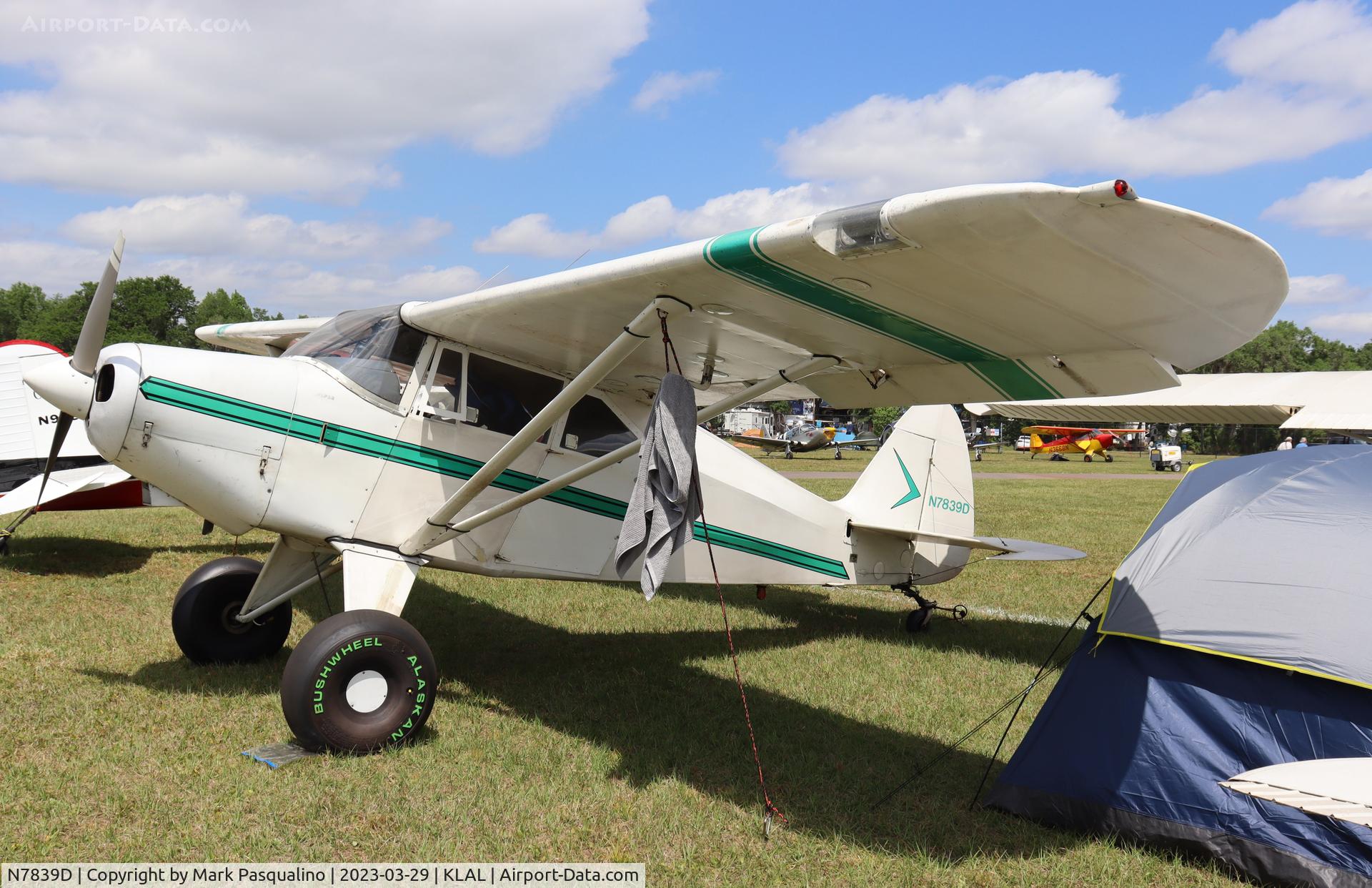 N7839D, 1957 Piper PA-22-150 C/N 22-5489, Piper PA-22-150