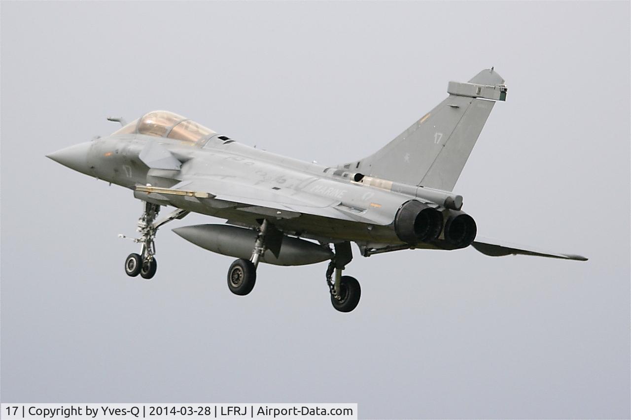 17, Dassault Rafale M C/N 17, Dassault Rafale M, On final rwy 26, Landivisiau Naval Air Base (LFRJ)