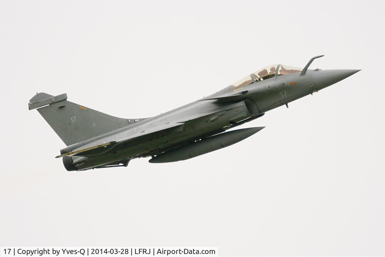 17, Dassault Rafale M C/N 17, Dassault Rafale M, Climbing from rwy 08, Landivisiau Naval Air Base (LFRJ)