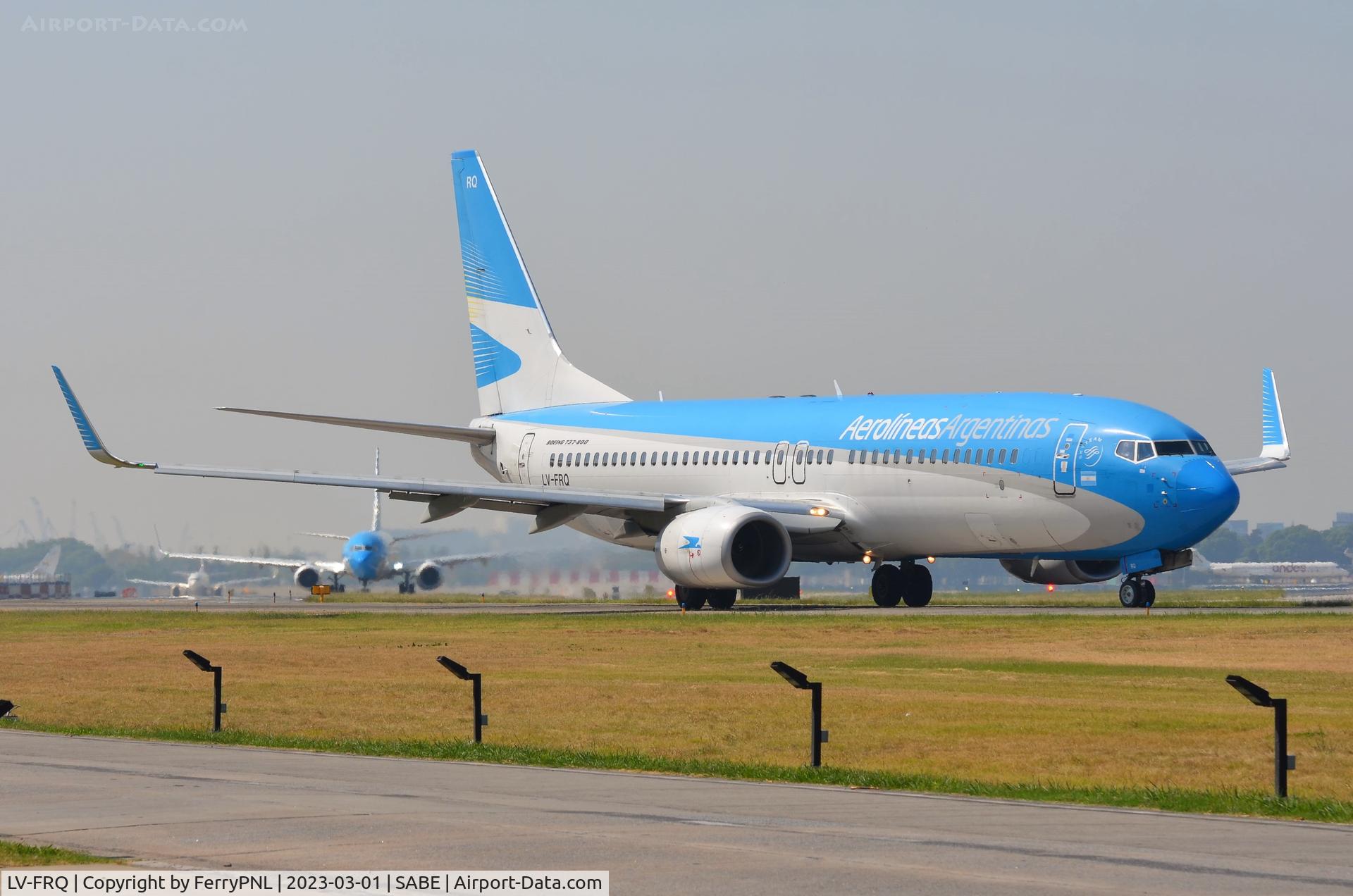 LV-FRQ, 2014 Boeing 737-8BK C/N 41561, AR B738 awaiting its turn to depart