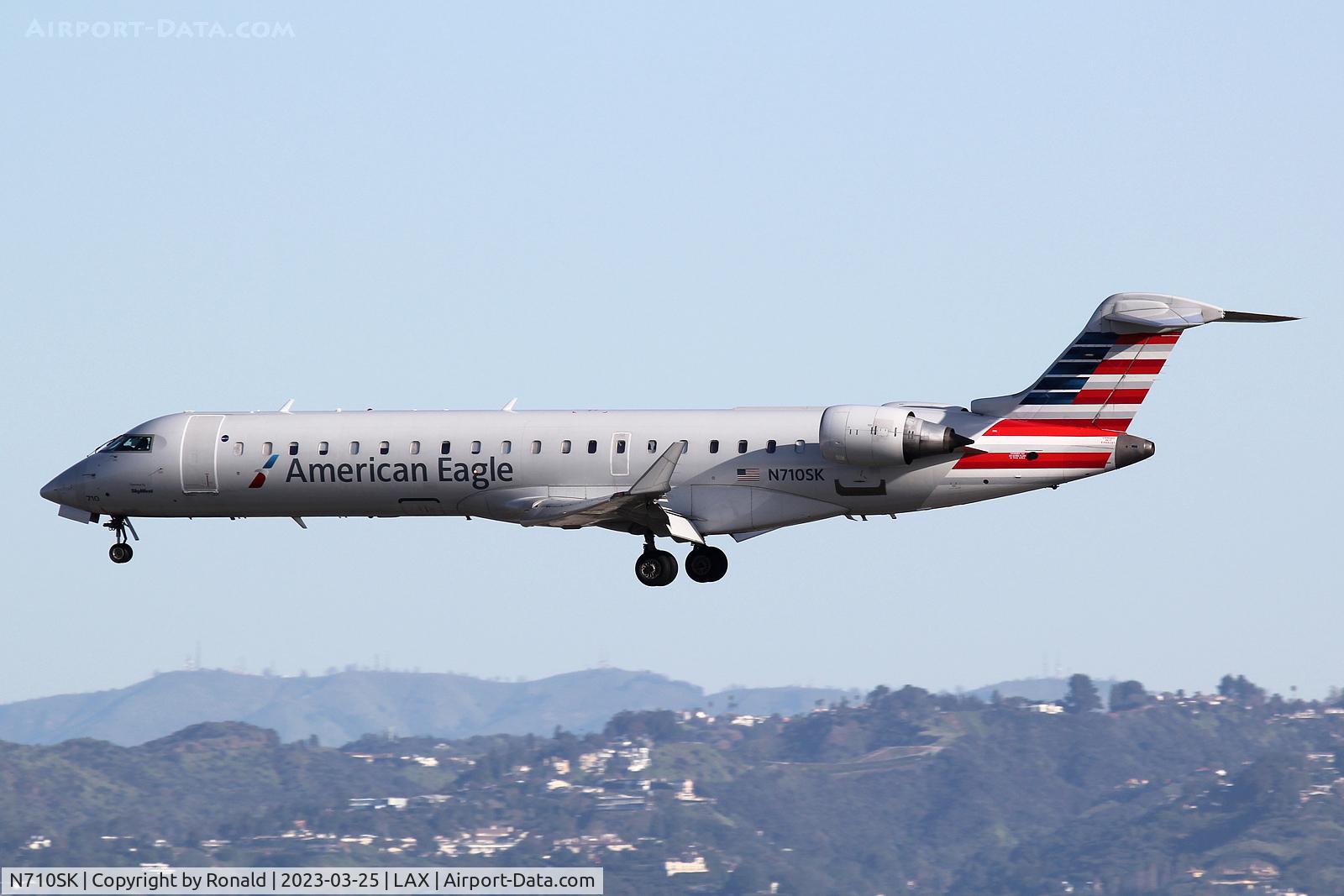 N710SK, 2004 Bombardier CRJ-700 (CL-600-2C10) Regional Jet C/N 10170, at lax