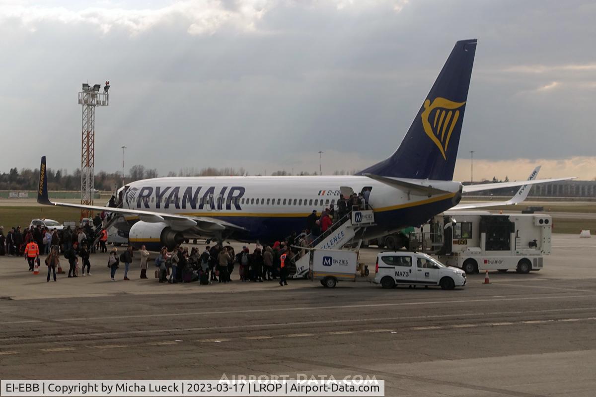 EI-EBB, 2009 Boeing 737-8AS C/N 37519, At Henri Coanda