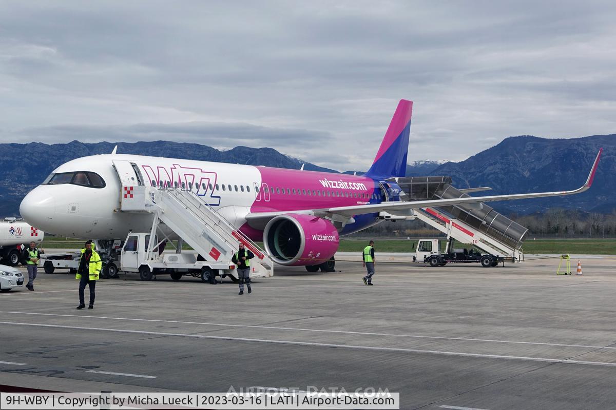 9H-WBY, 2020 Airbus A320-271N C/N 10092, At Tirana