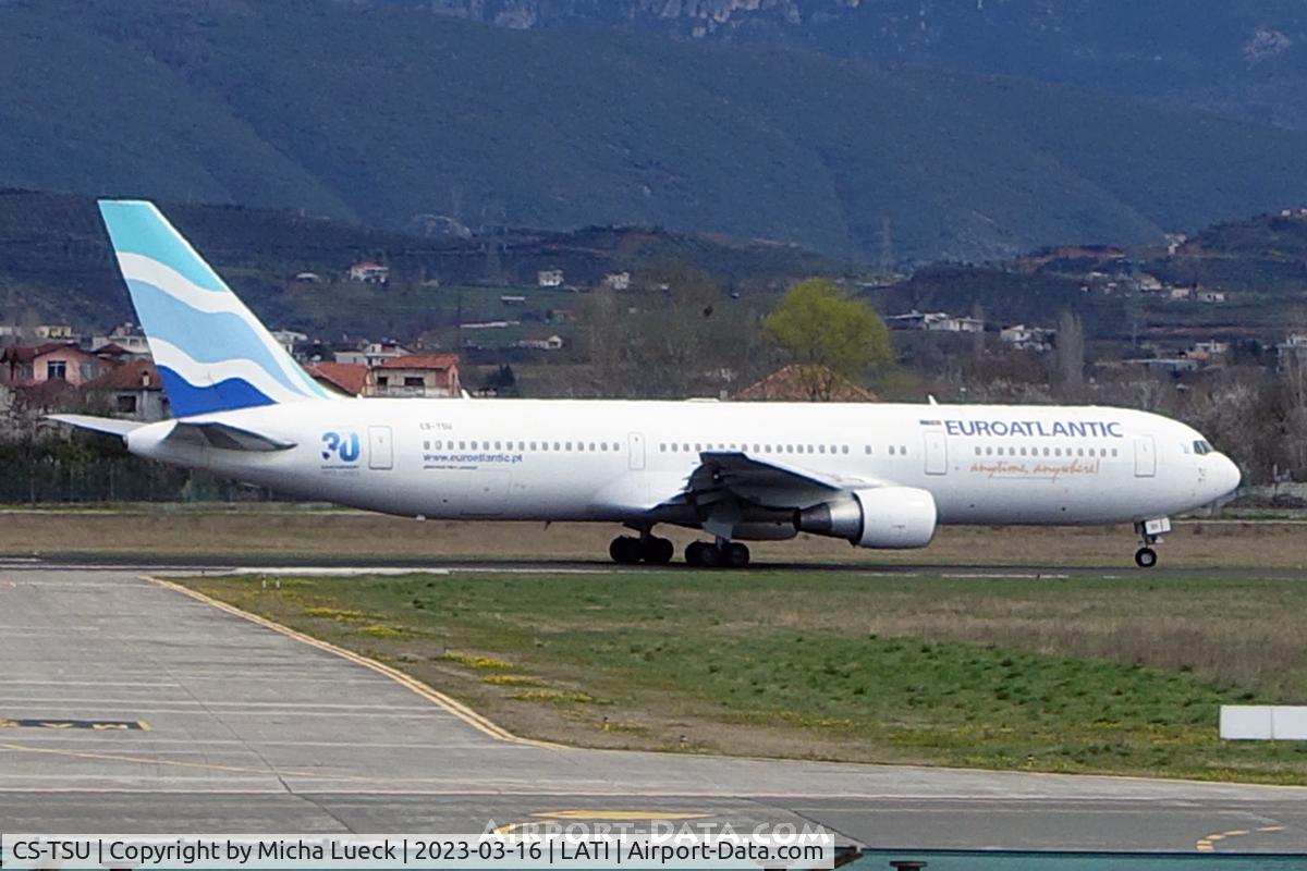 CS-TSU, 2002 Boeing 767-34P/ER C/N 33048, At Tirana