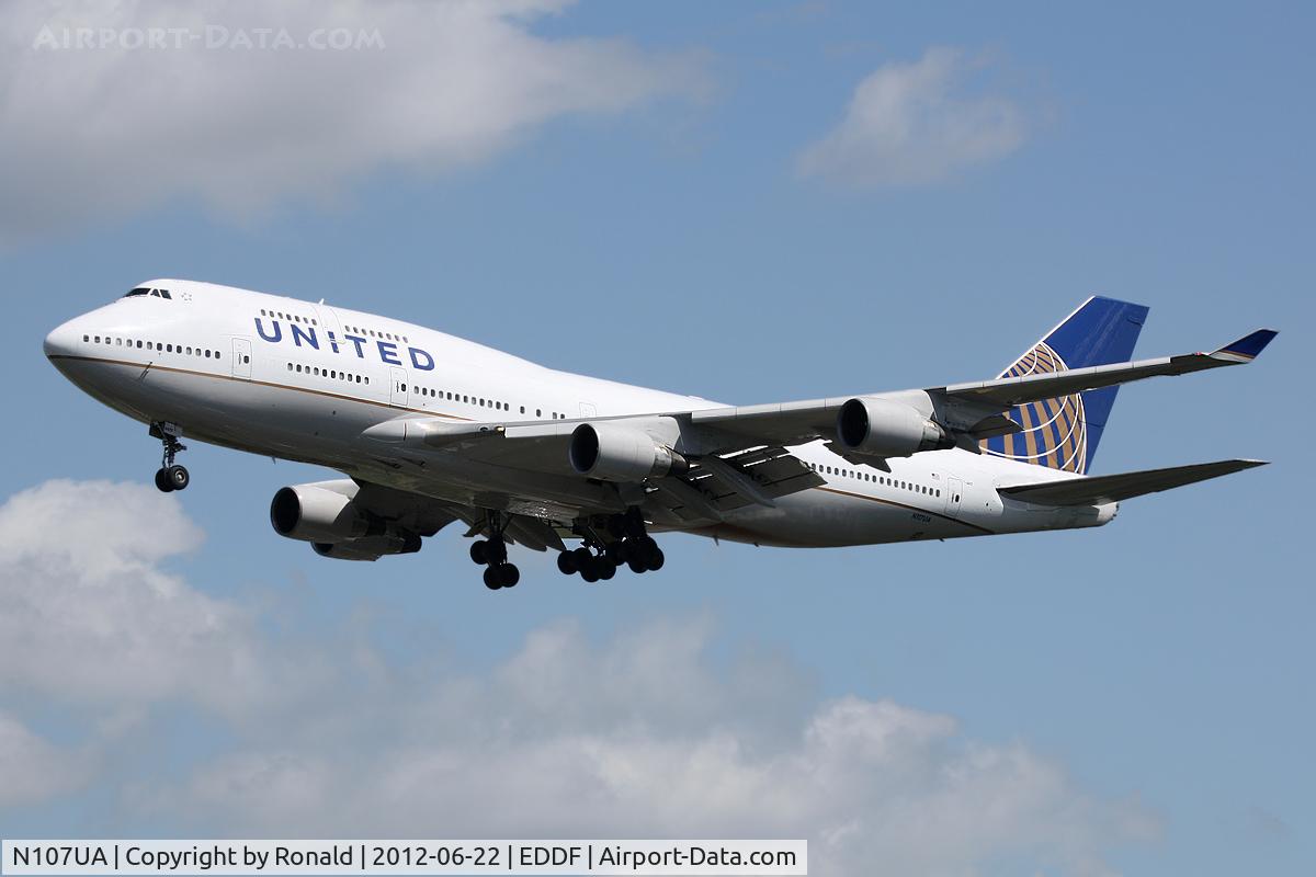 N107UA, 1998 Boeing 747-422 C/N 26900, at fra