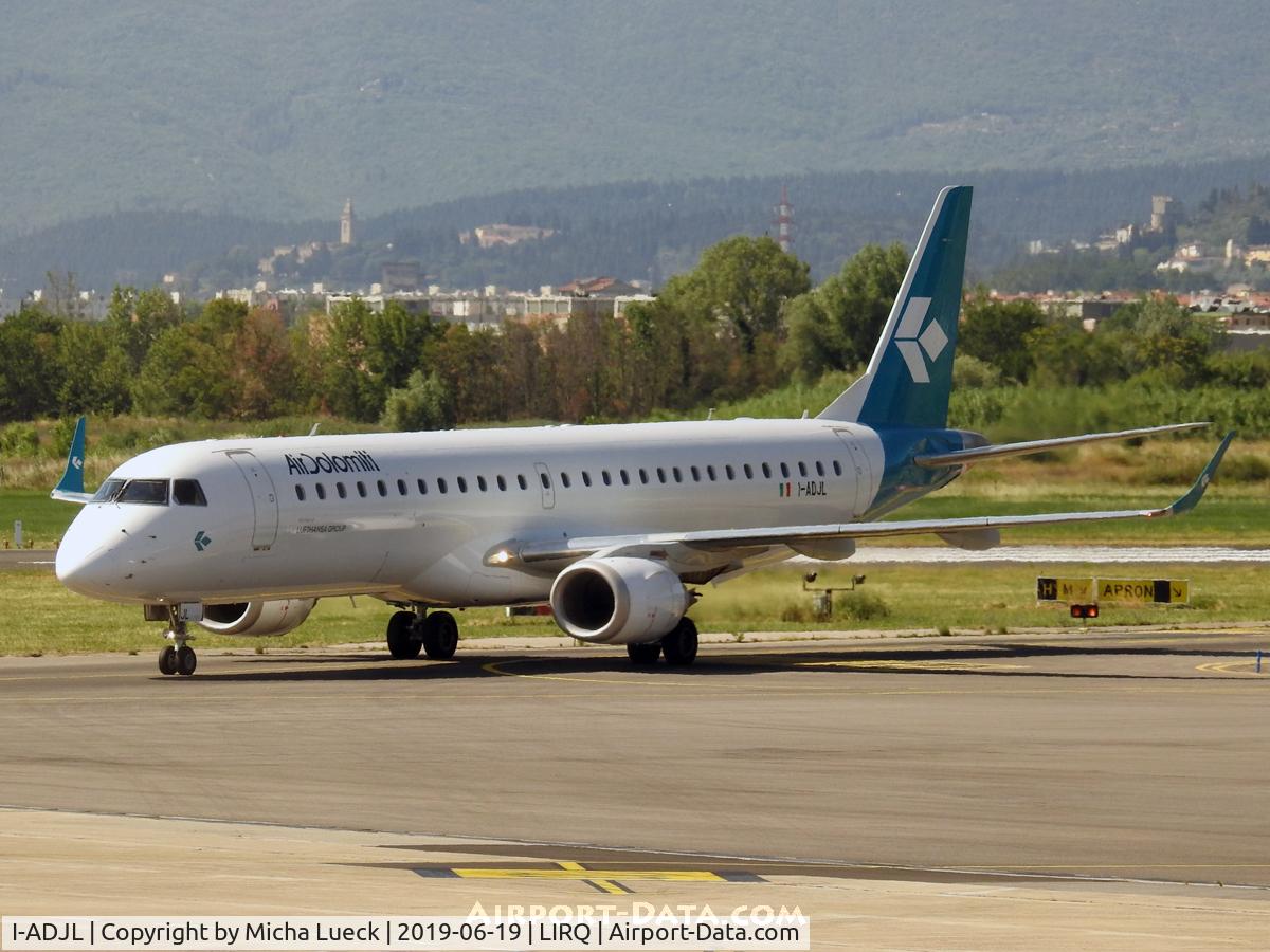 I-ADJL, 2009 Embraer 195LR (ERJ-190-200LR) C/N 19000256, At Firenze