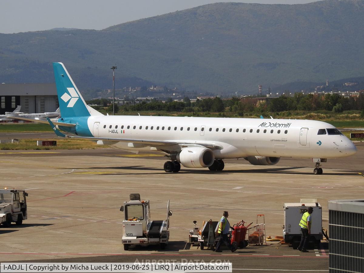 I-ADJL, 2009 Embraer 195LR (ERJ-190-200LR) C/N 19000256, At Firenze