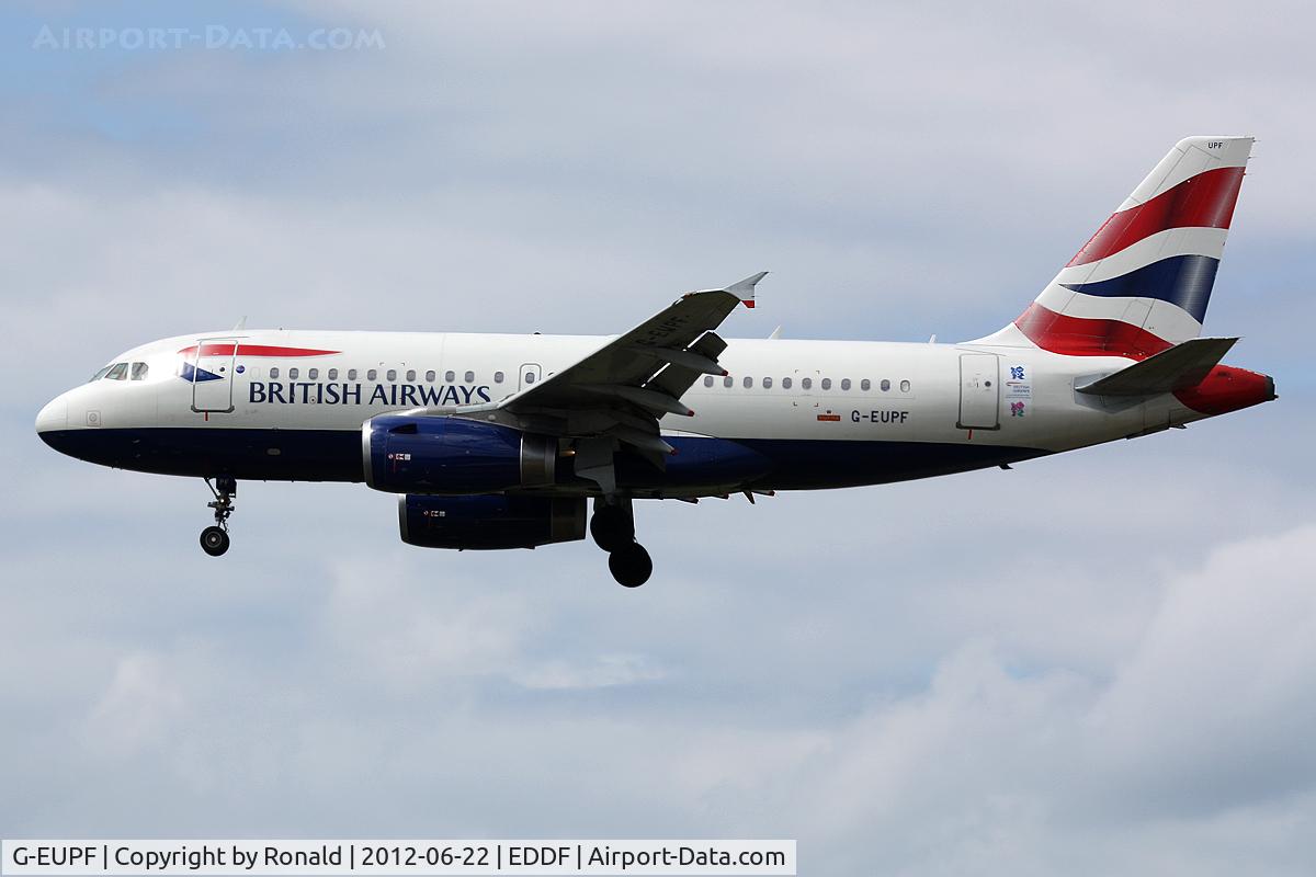 G-EUPF, 2000 Airbus A319-131 C/N 1197, at fra
