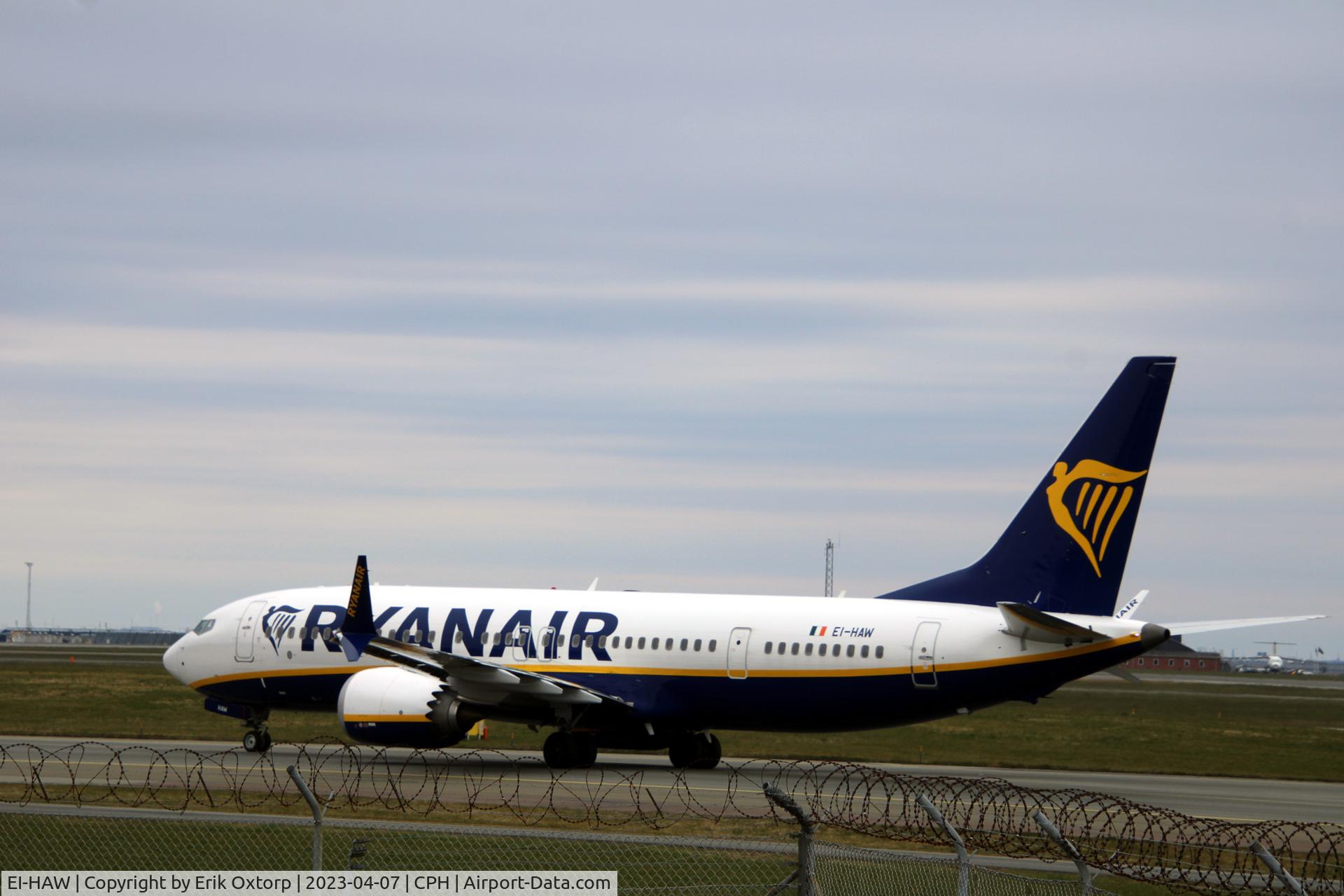 EI-HAW, 2019 Boeing 737-8-200 MAX C/N 65078, EI-HAW landed rw 04L