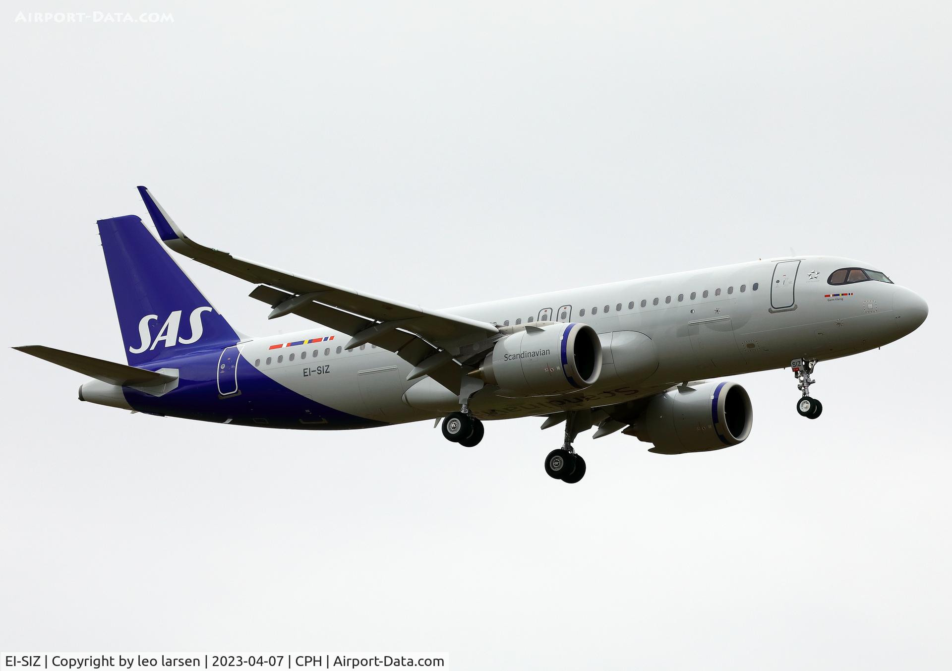 EI-SIZ, 2023 Airbus A321-251N C/N 11374, Copenhagen 7.4.2023 on short final to R-04L